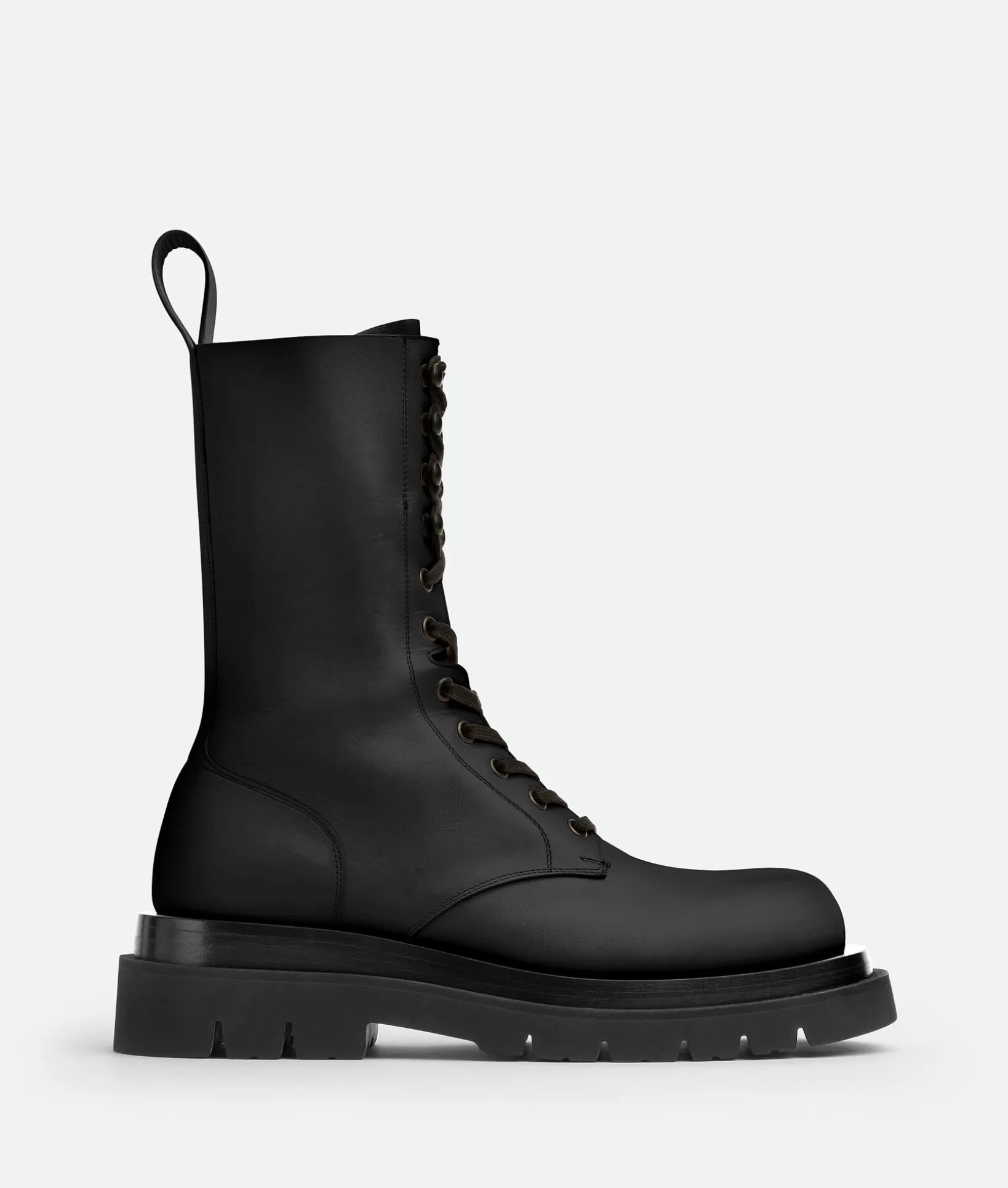 Boots>Bottega Veneta Lug Lace-Up Boot Black