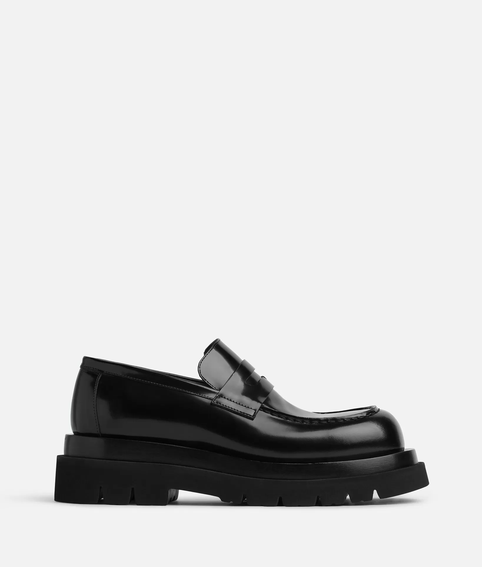 Flats>Bottega Veneta Lug Loafer Black