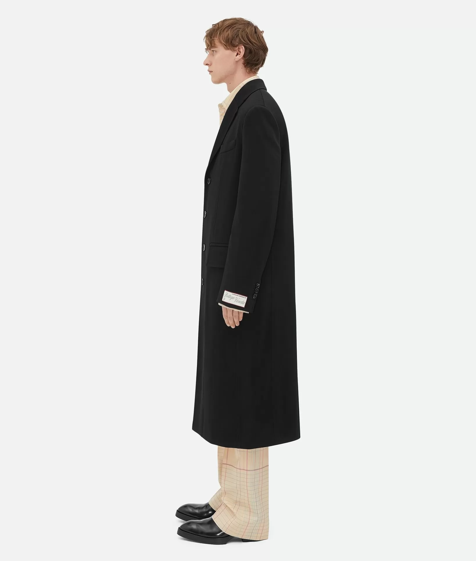 Coats>Bottega Veneta Matt Fluid Viscose Jersey Coat Black