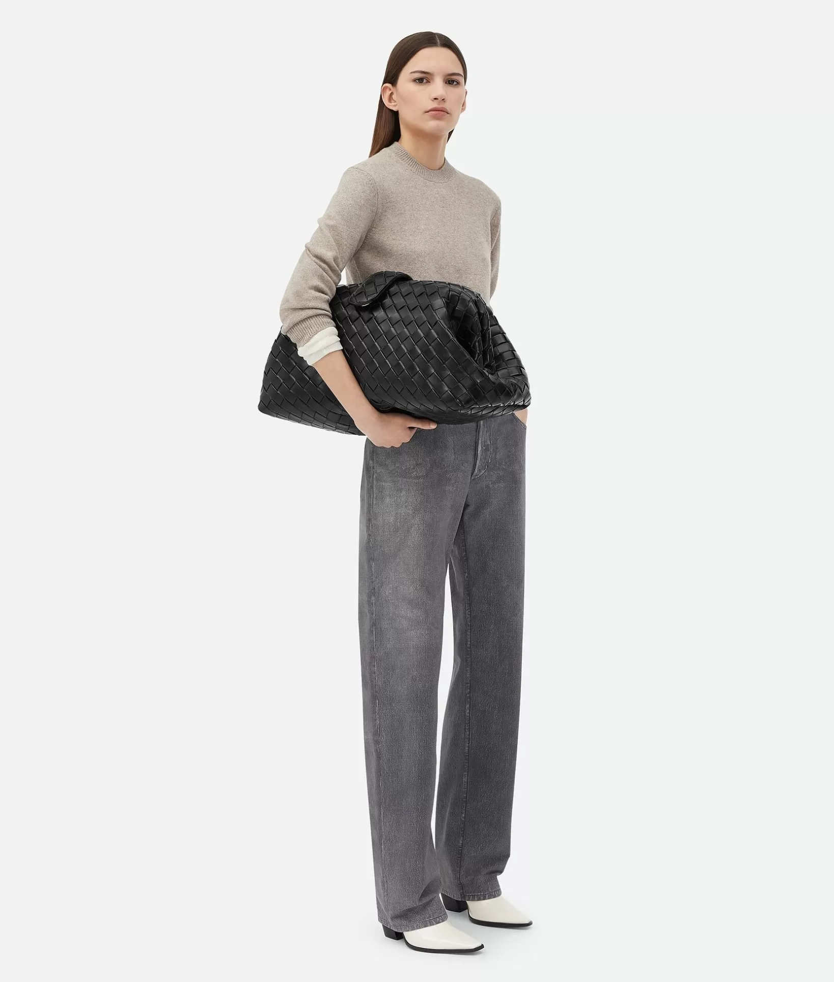 Clutch>Bottega Veneta Maxi Lauren 1980 Black