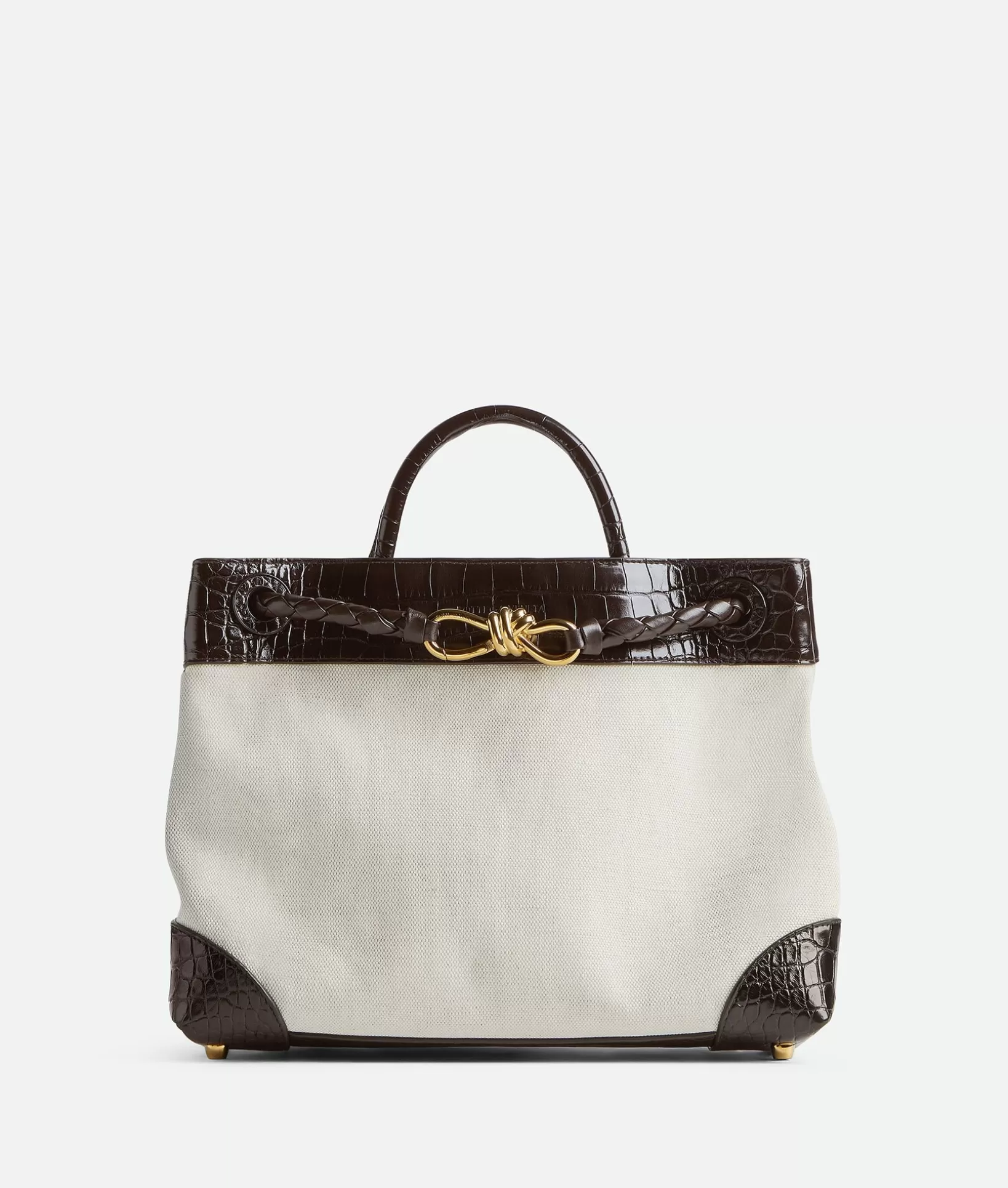 Shopper | Handle>Bottega Veneta Medium Andiamo Natural/fondant