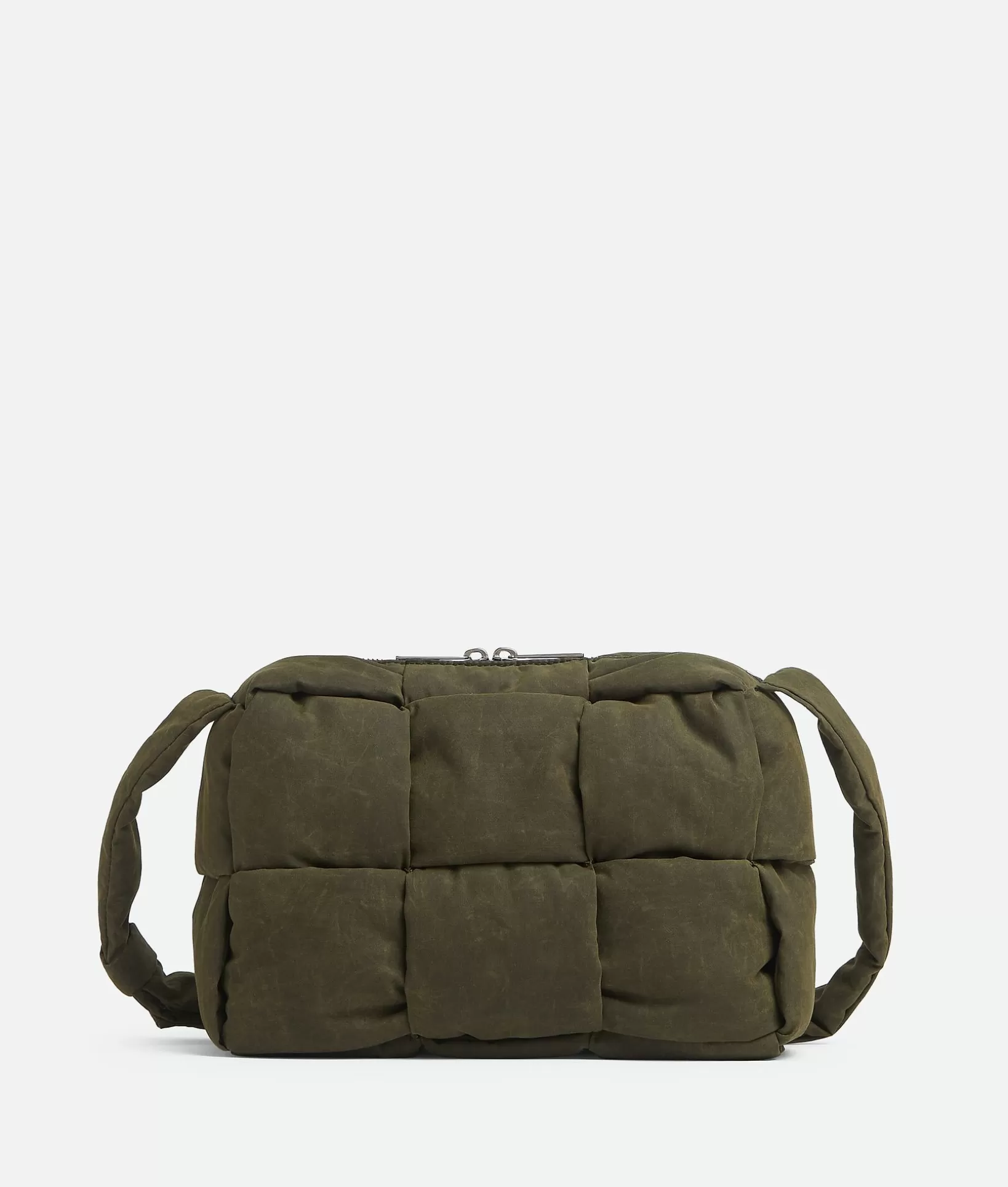 Crossbody>Bottega Veneta Medium Arco Padded Camera Bag Olive