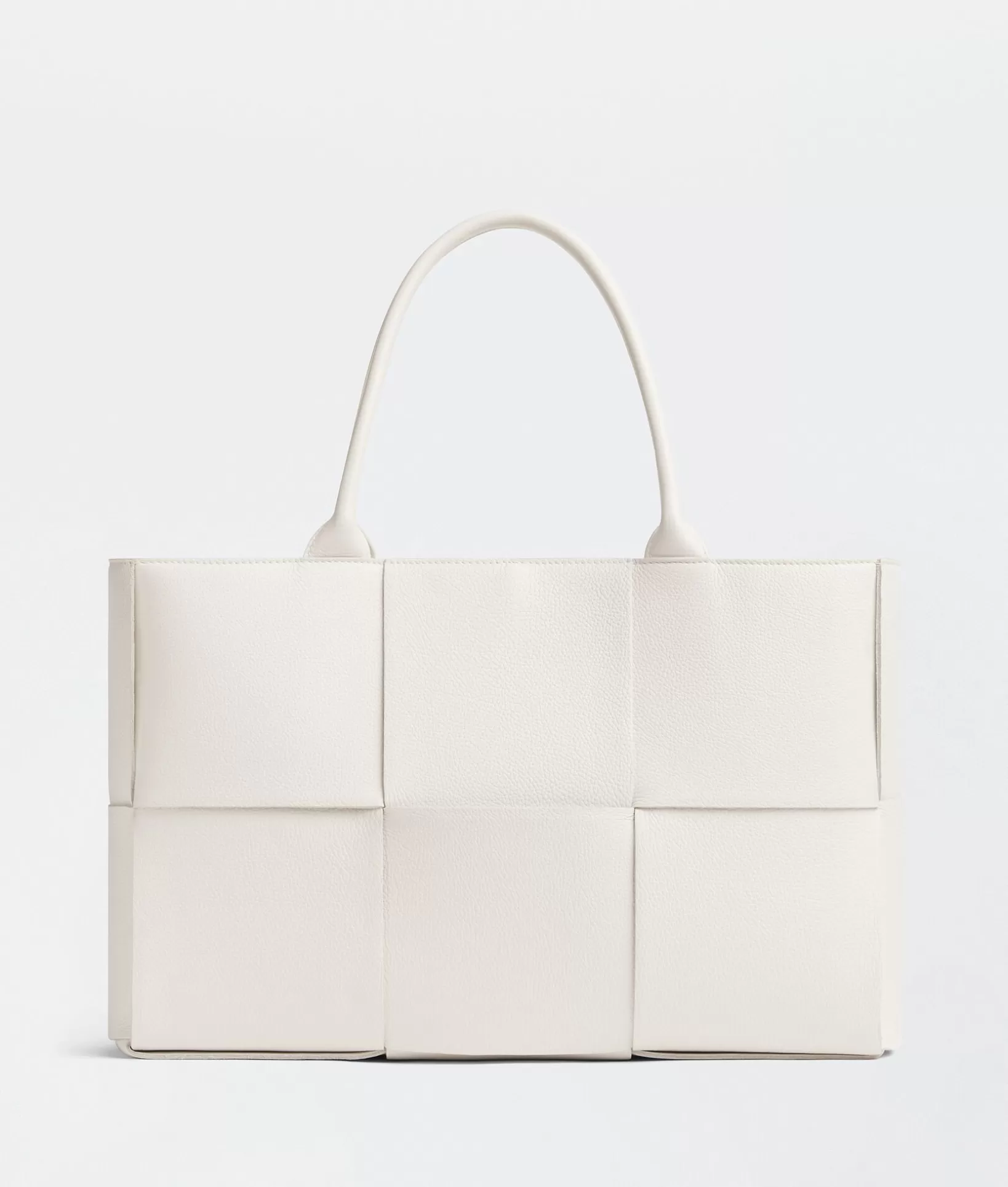 Shopper>Bottega Veneta Medium Arco Tote Bag White