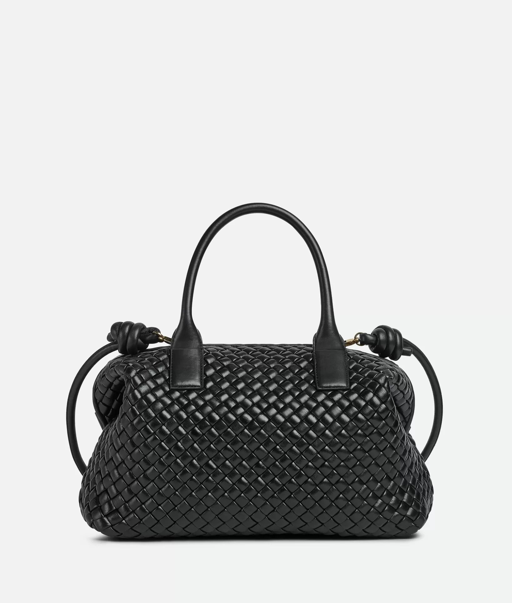 Handle>Bottega Veneta Medium Bauletto Black