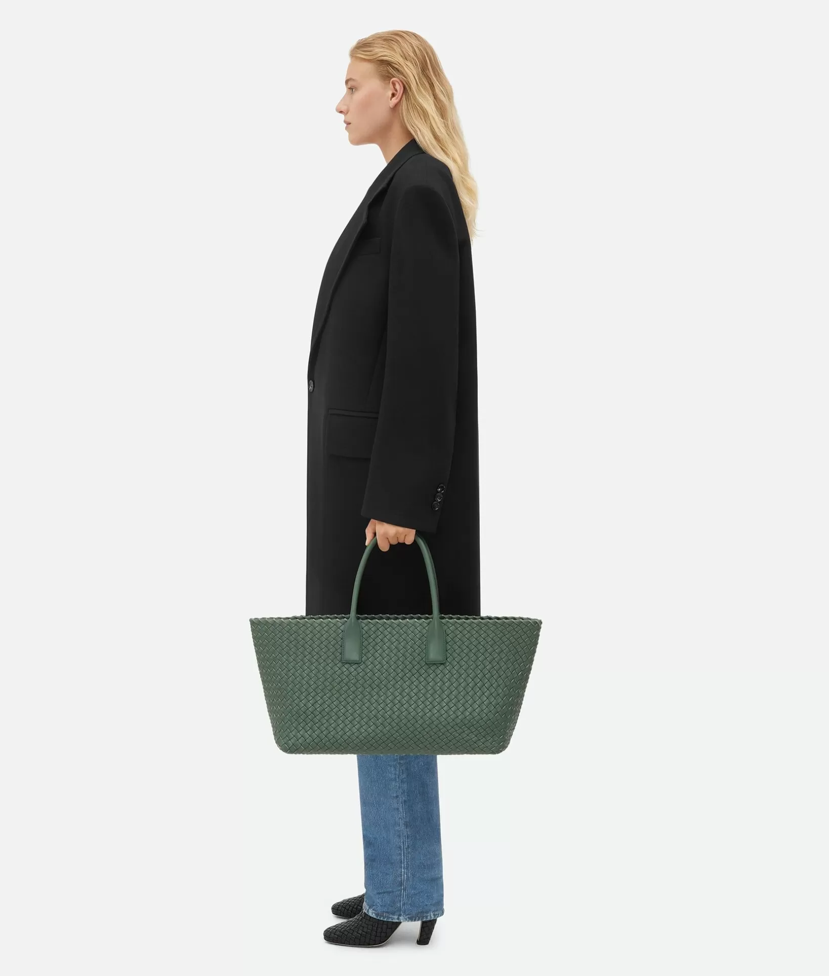 Shopper>Bottega Veneta Medium Cabat Aloe