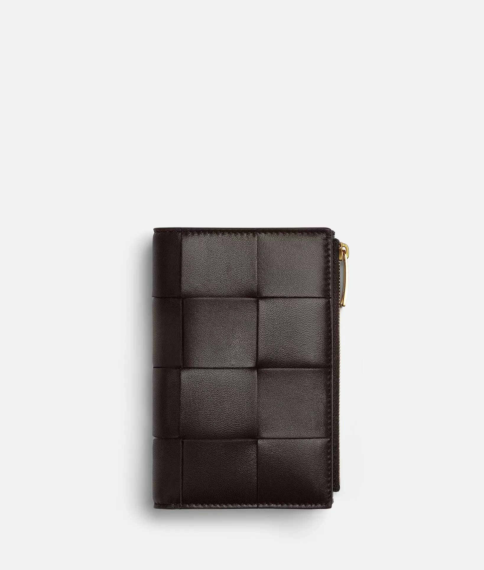 Long Wallets>Bottega Veneta Medium Cassette Bi-Fold Zip Wallet Fondant