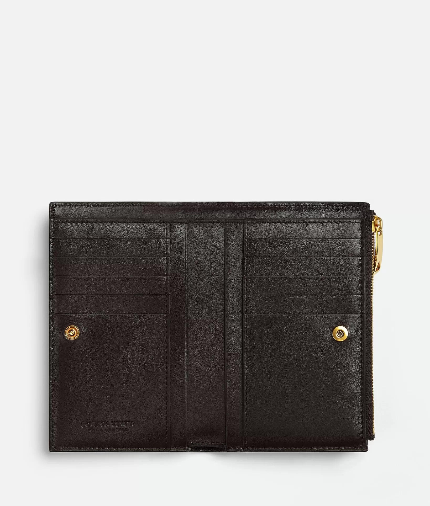 Long Wallets>Bottega Veneta Medium Cassette Bi-Fold Zip Wallet Fondant