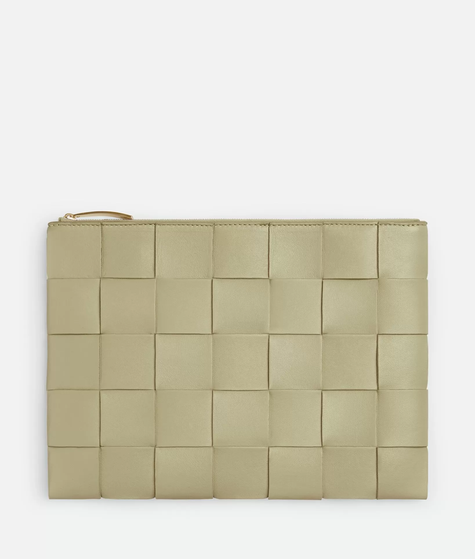 Pouches>Bottega Veneta Medium Cassette Flat Pouch Travertine