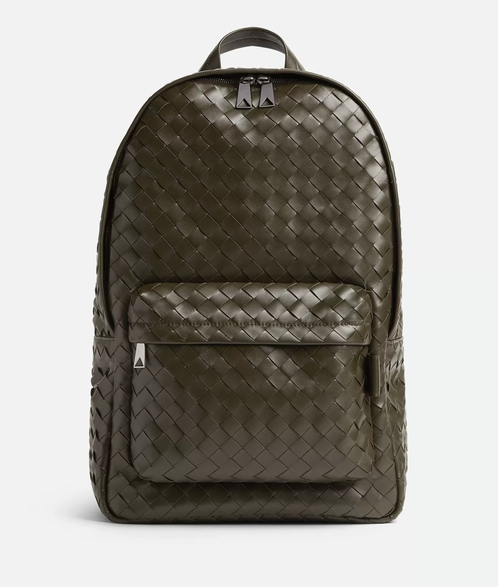 Backpack>Bottega Veneta Medium Intrecciato Backpack Kaki