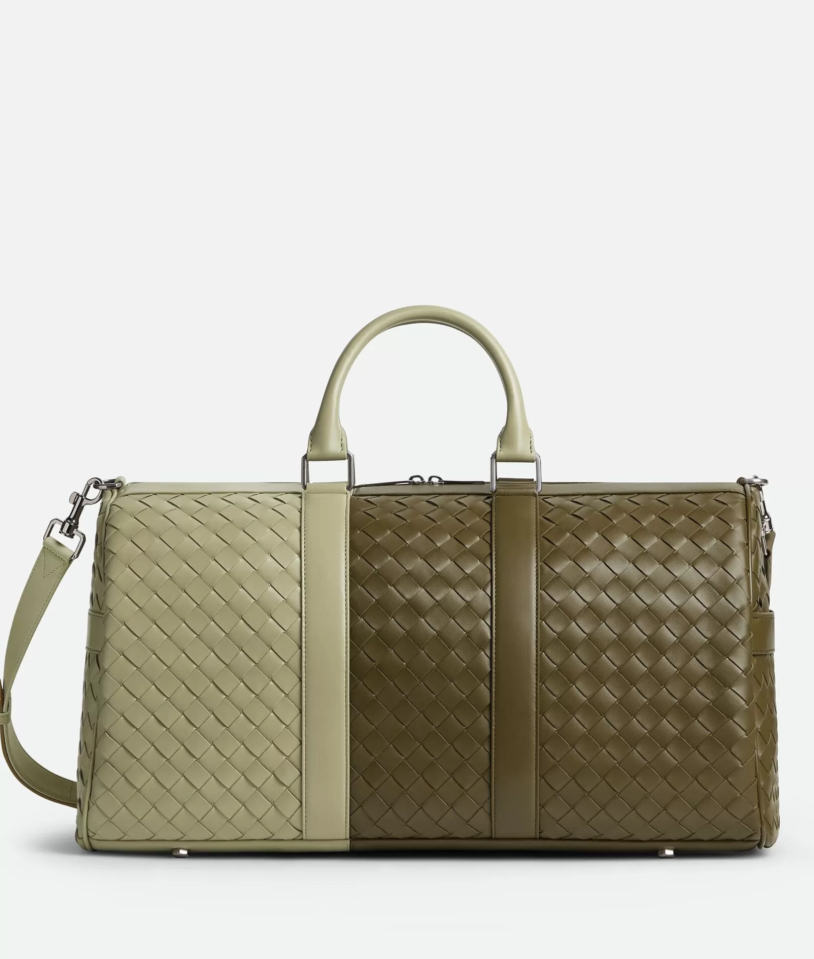 Travel Bags | Travel Bags>Bottega Veneta Medium Intrecciato Duffle Mud / Travertine