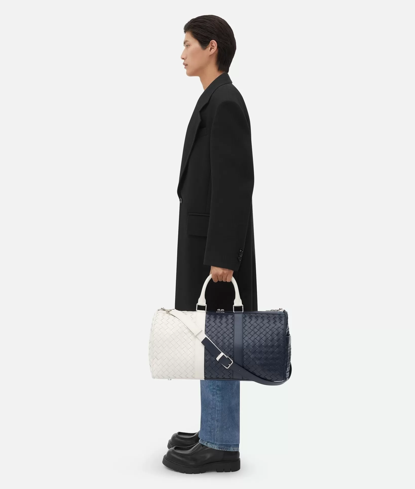 Travel Bags | Travel Bags>Bottega Veneta Medium Intrecciato Duffle Space / White