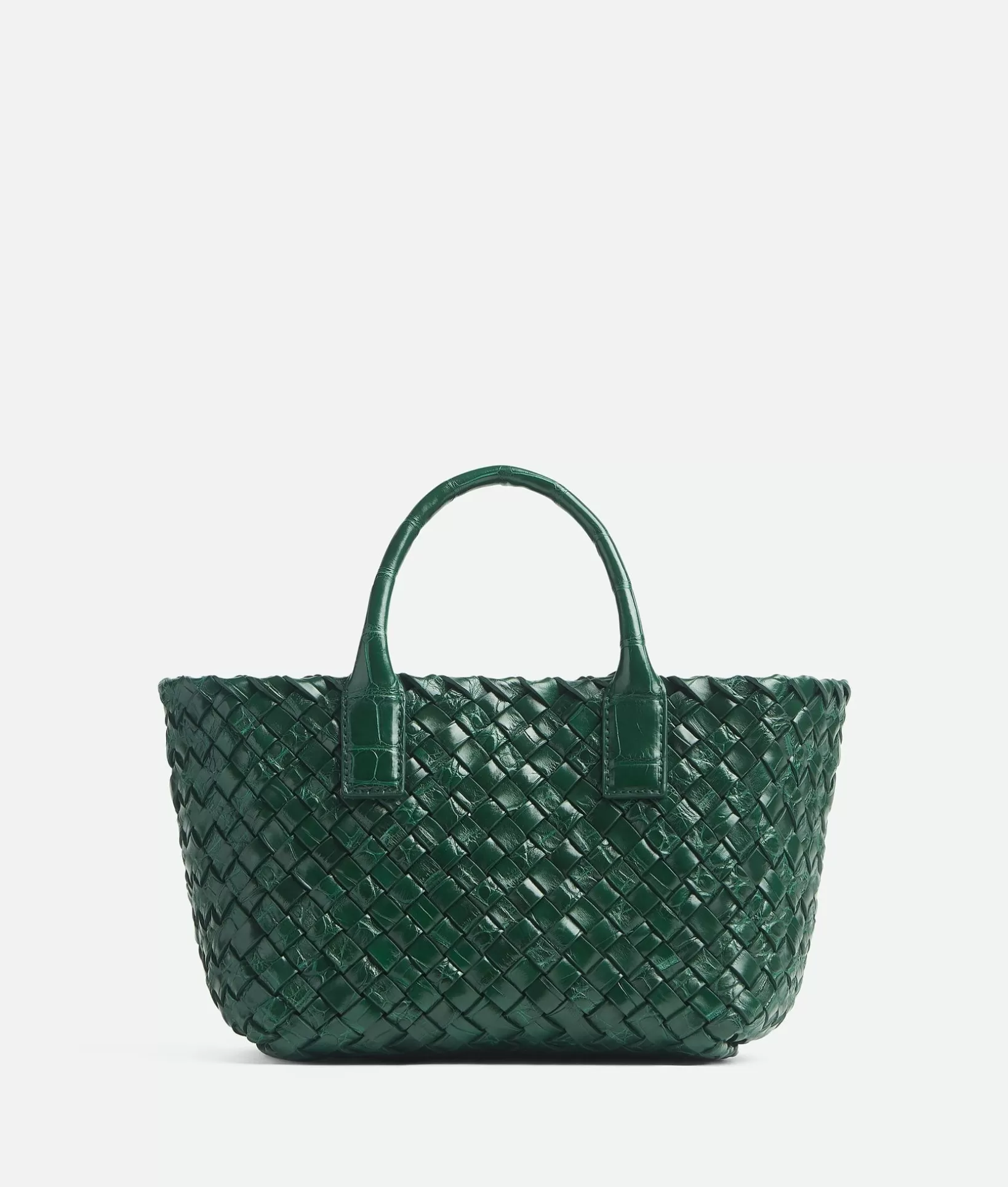 Mini>Bottega Veneta Mini Cabat Emerald green