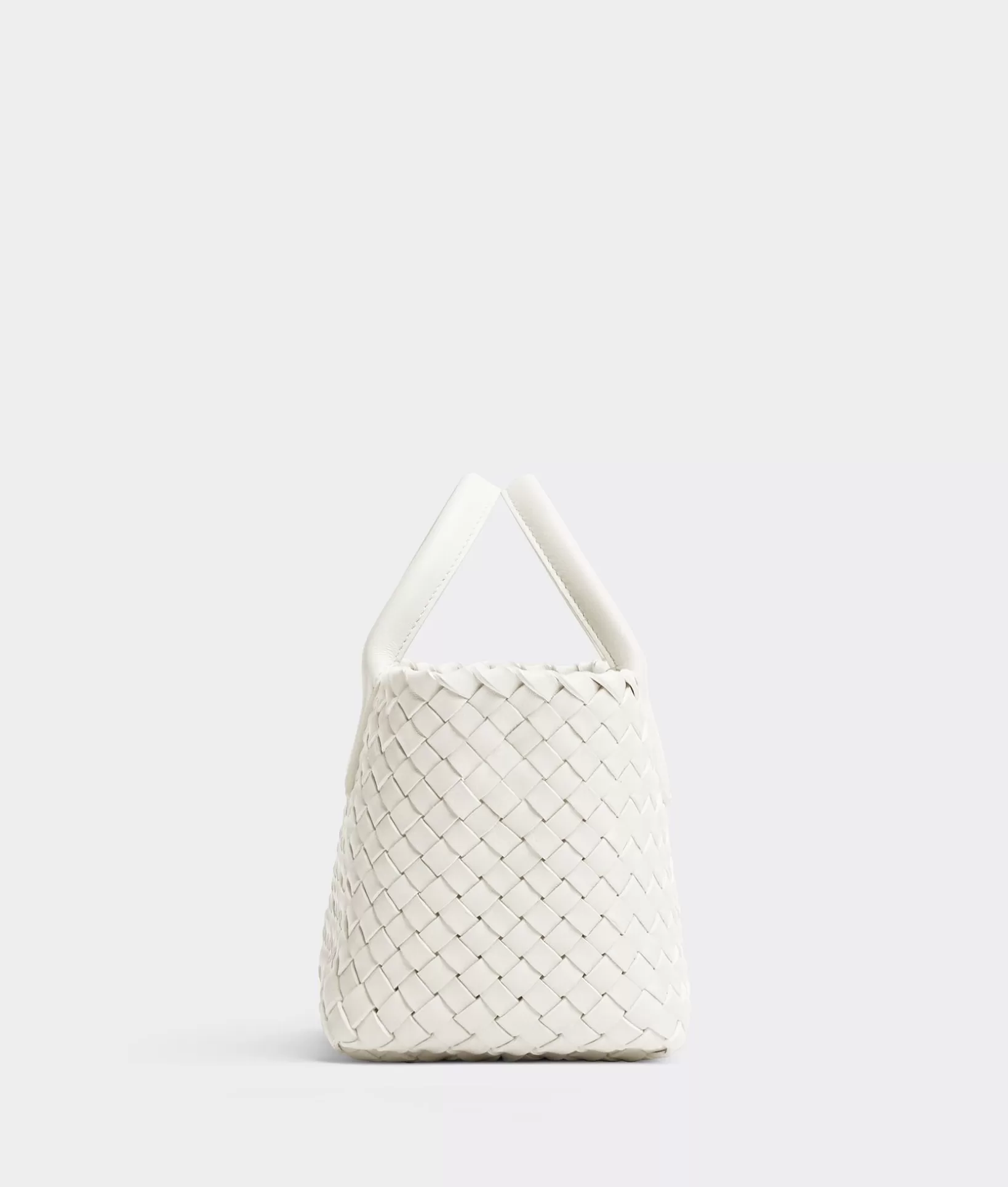 Mini>Bottega Veneta Mini Cabat White