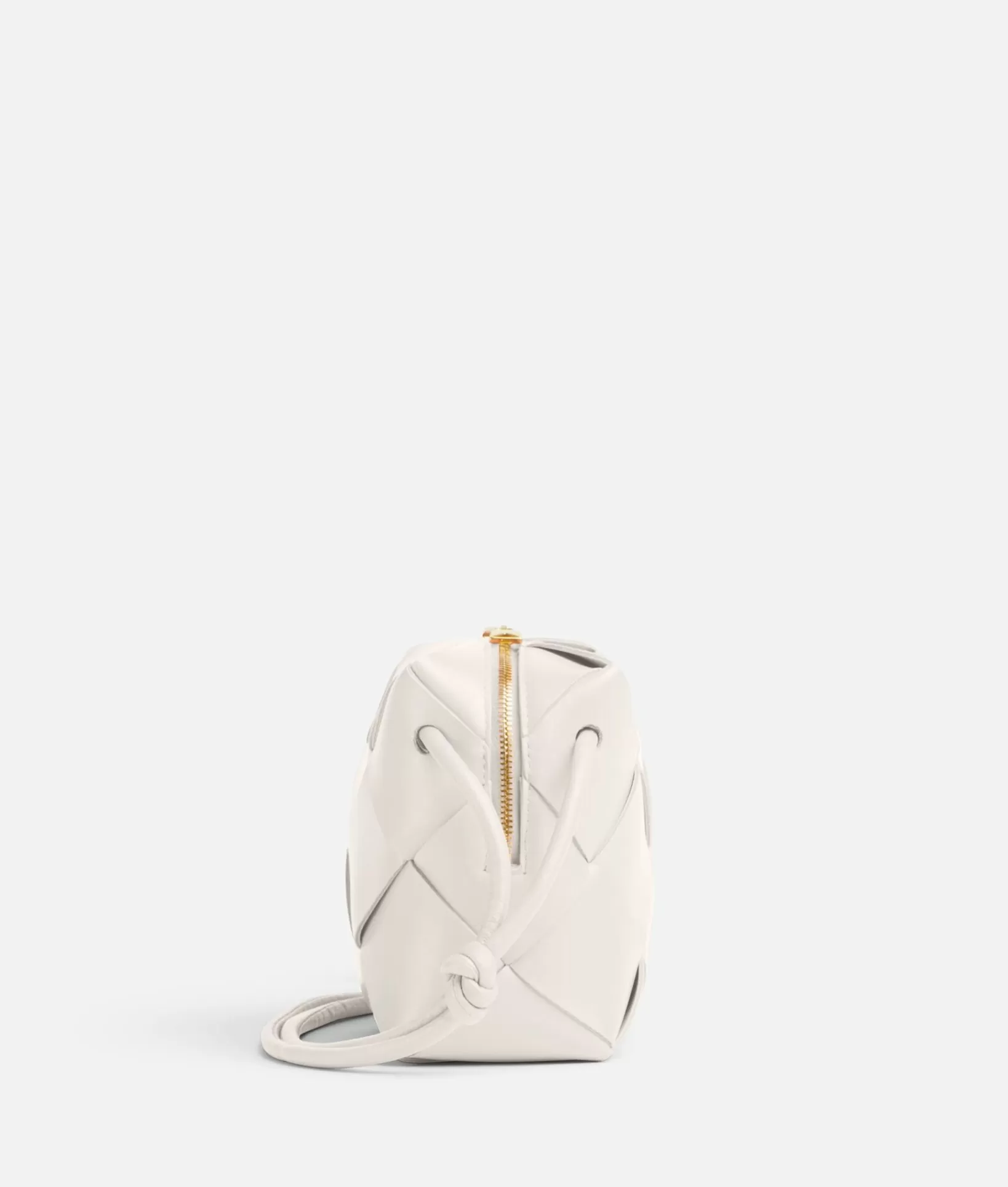 Mini>Bottega Veneta Mini Cassette Camera Bag White