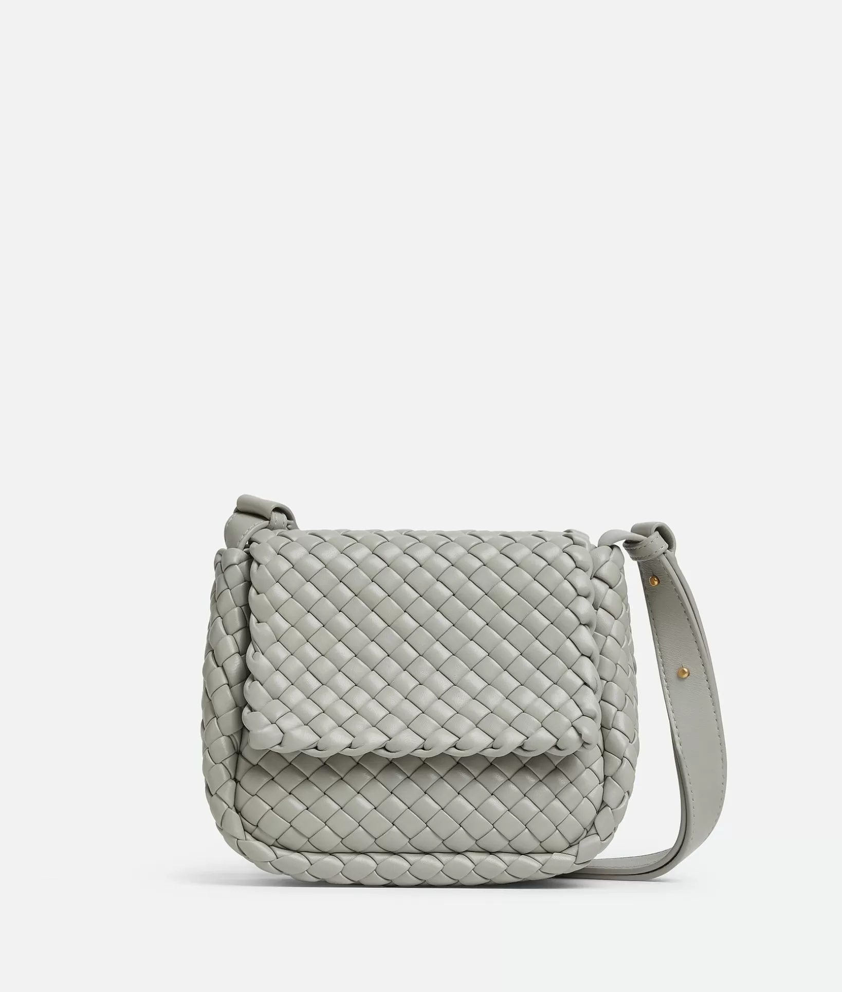 Mini>Bottega Veneta Mini Cobble Shoulder Bag Agate grey