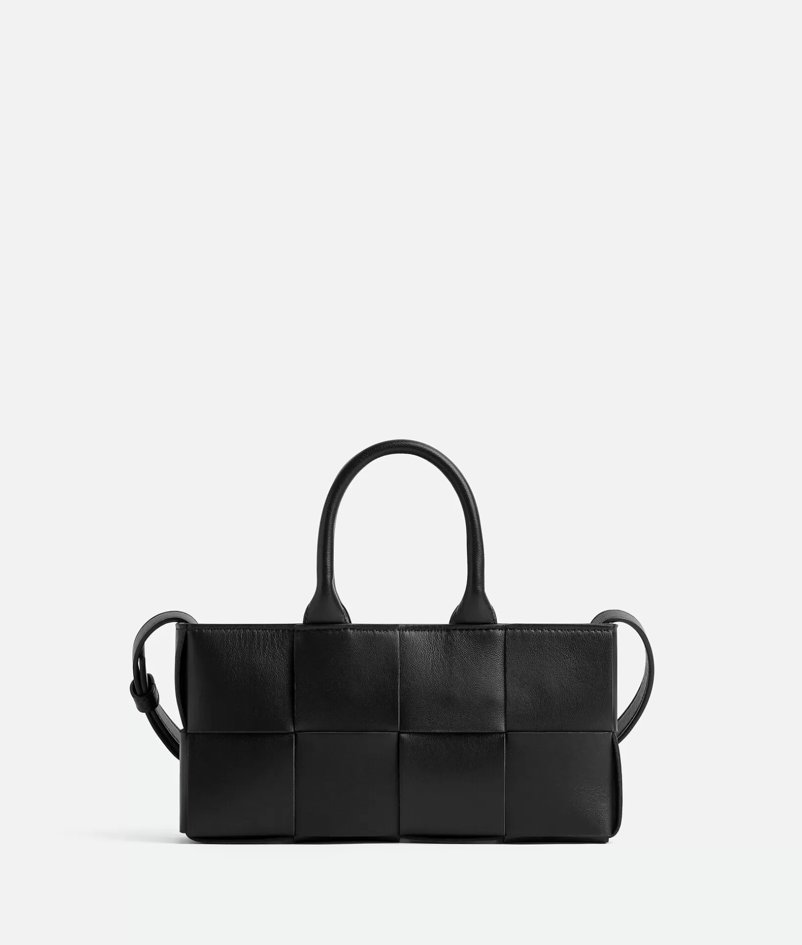 Shopper>Bottega Veneta Mini East-West Arco Tote Black