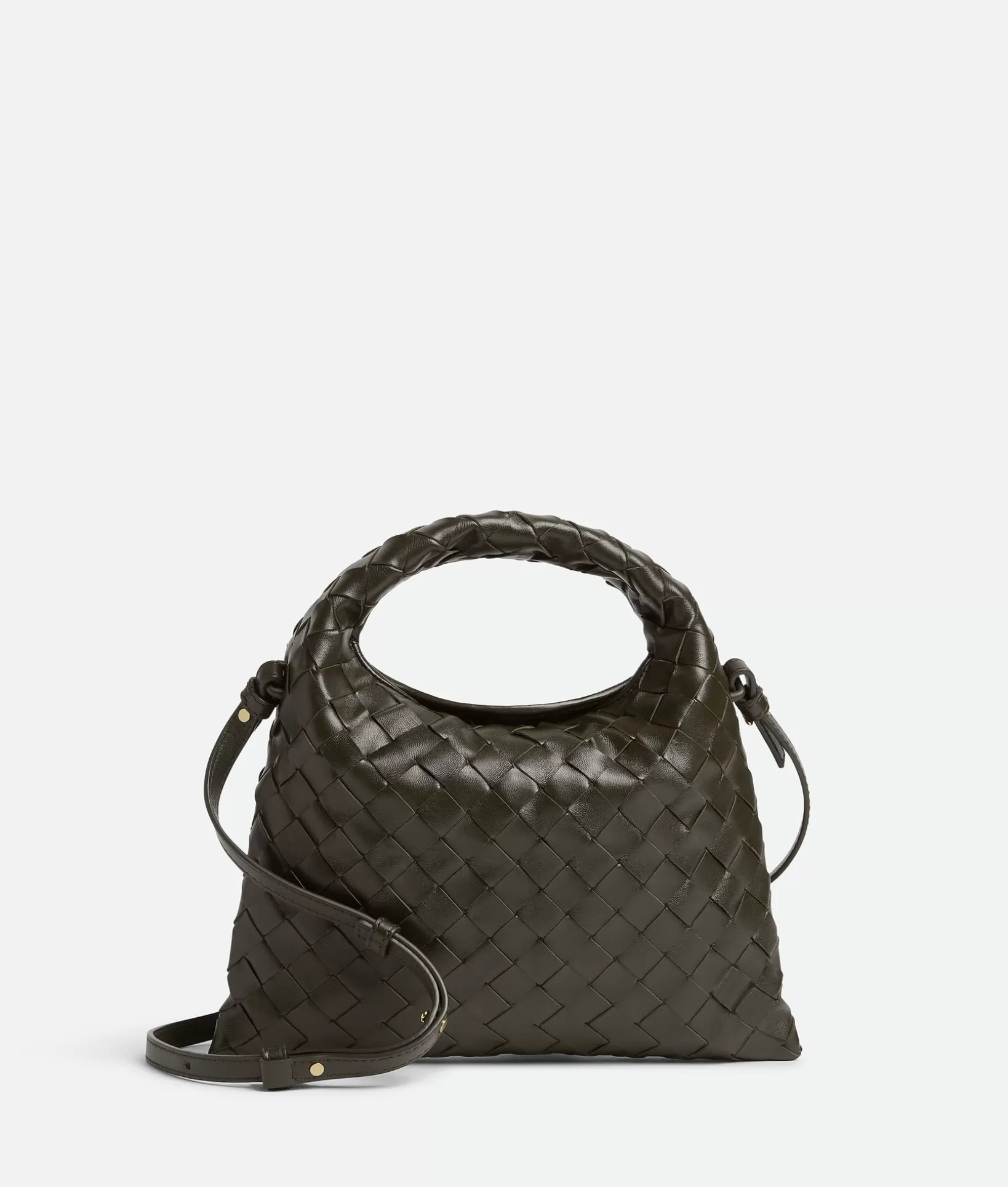 Crossbody>Bottega Veneta Mini Hop Kaki