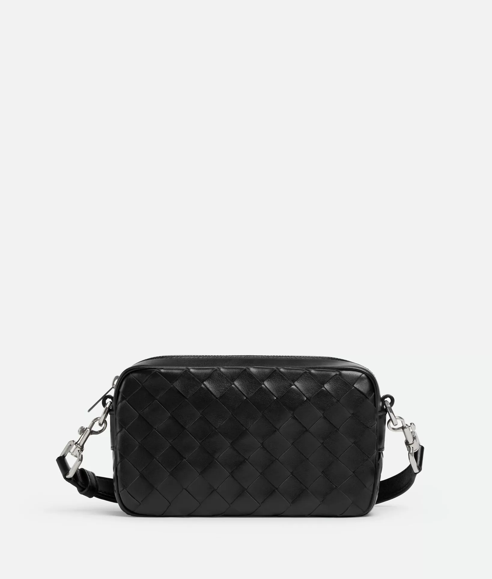 Crossbody>Bottega Veneta Mini Intrecciato Camera Bag Black