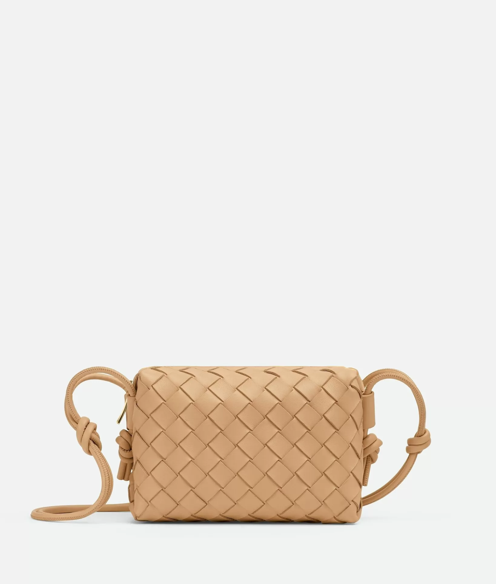 Crossbody | Mini>Bottega Veneta Mini Loop Camera Bag Almond