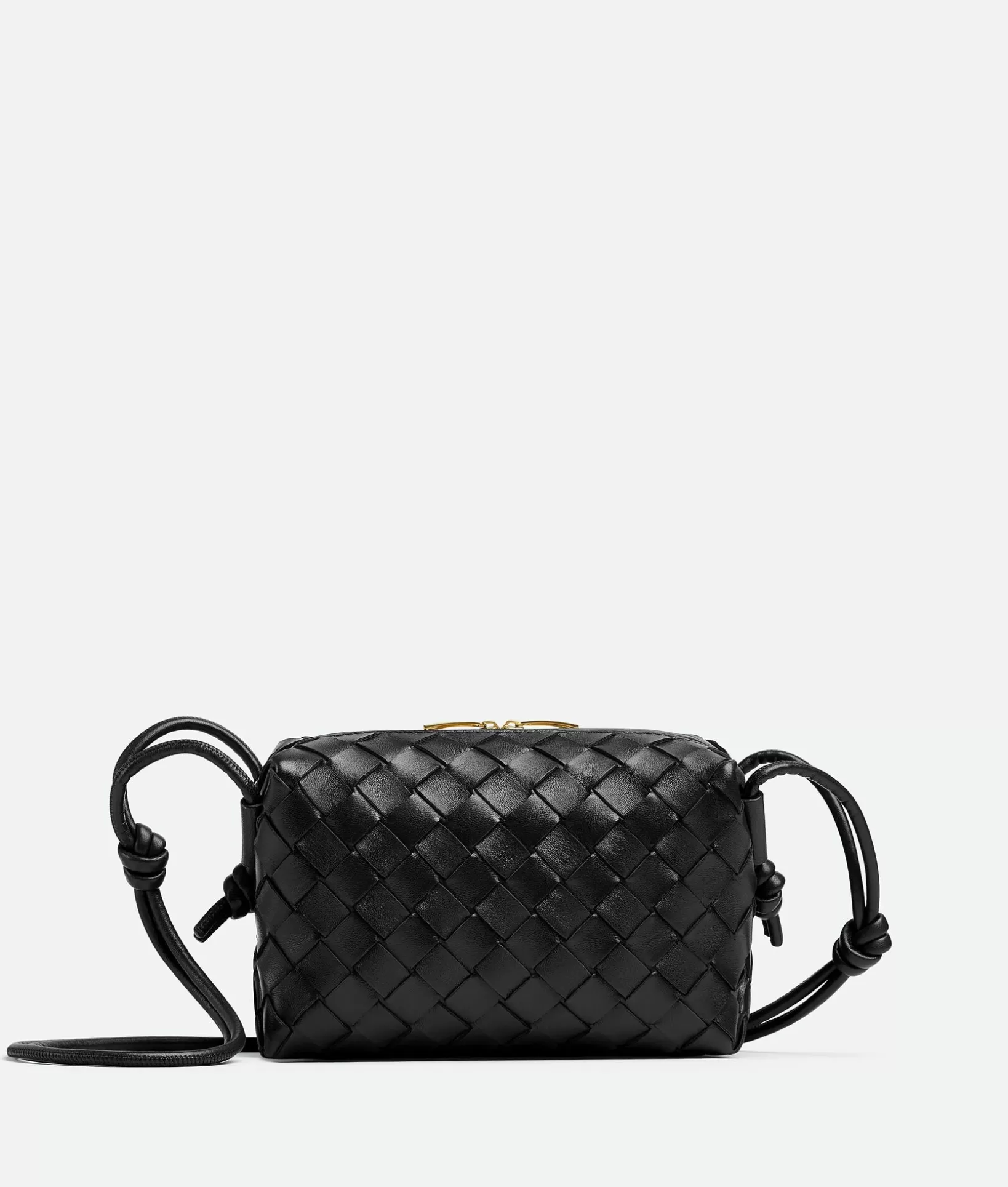 Crossbody>Bottega Veneta Mini Loop Camera Bag Black