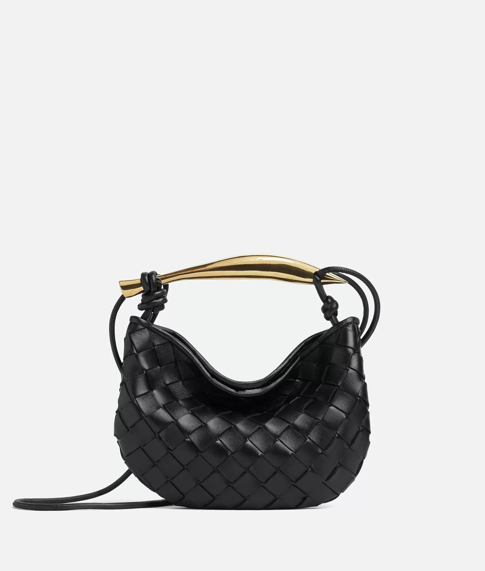 Handle | Mini>Bottega Veneta Mini Sardine Black