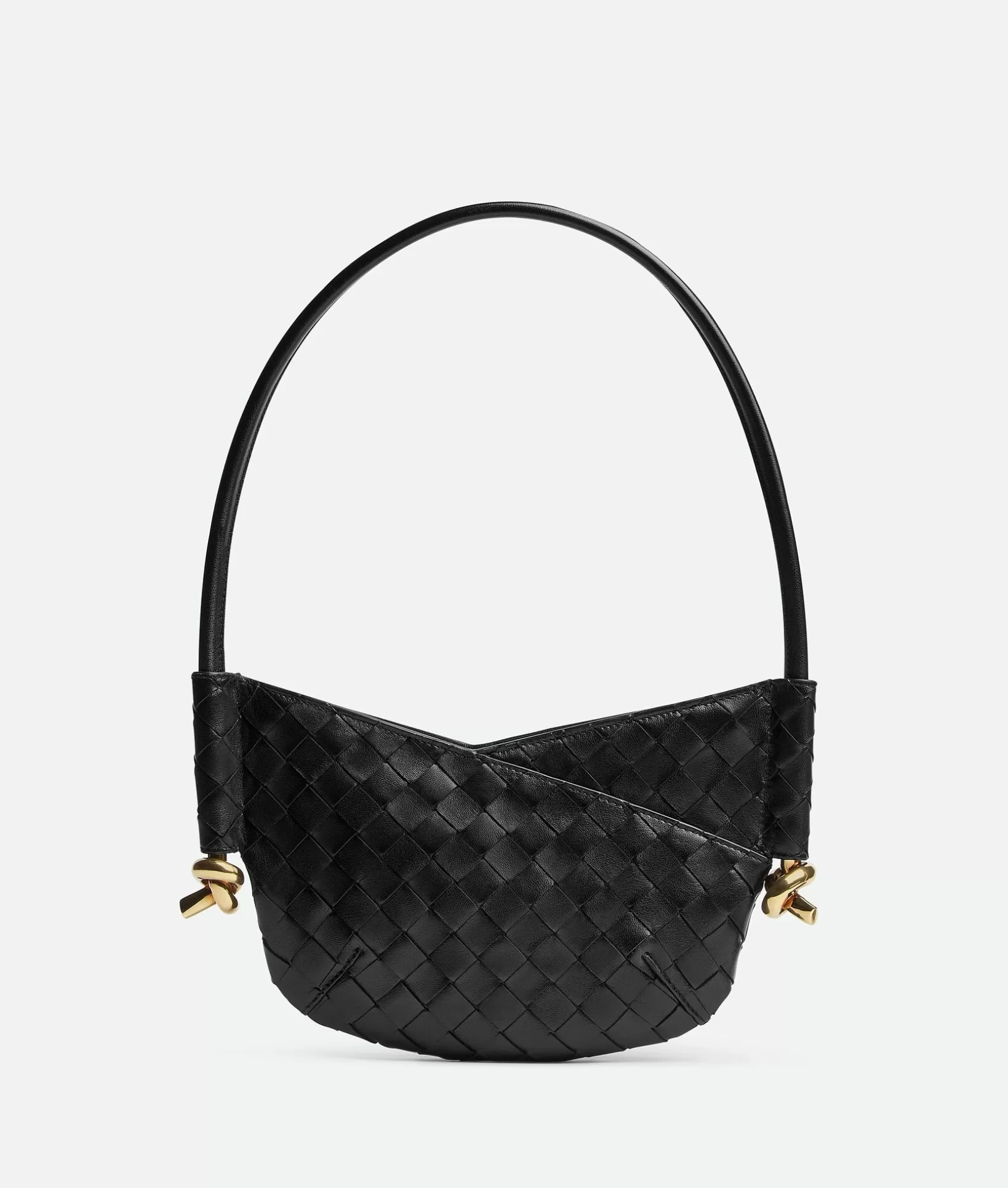 Shoulder | Mini>Bottega Veneta Mini Solstice Black