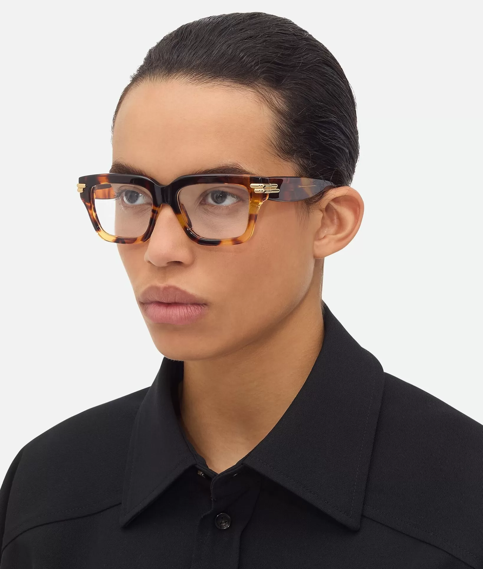 Opticals | Opticals>Bottega Veneta Mitre Square Eyeglasses Havana/transparent