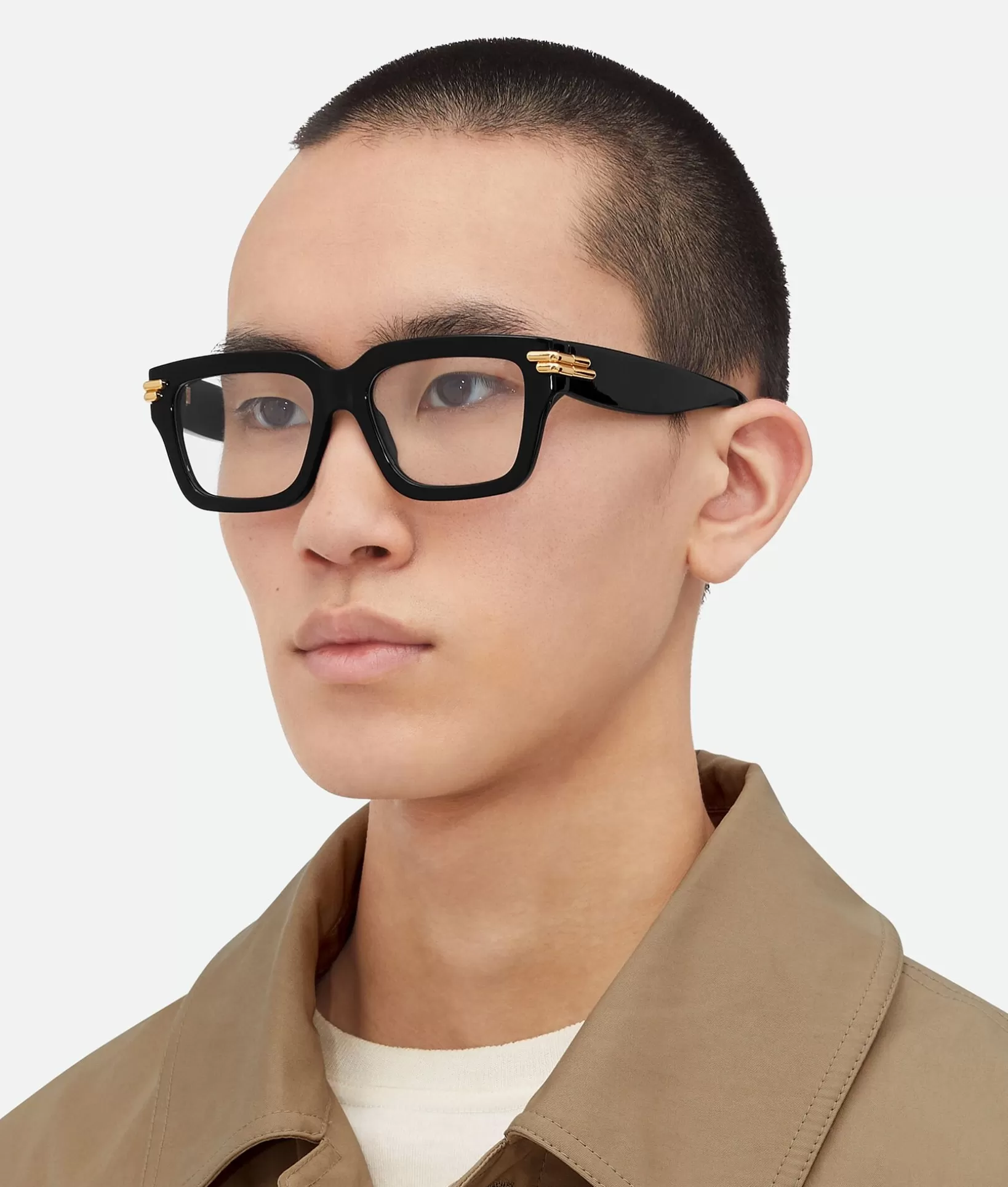 Opticals | Opticals>Bottega Veneta Mitre Square Eyeglasses Black/transparent