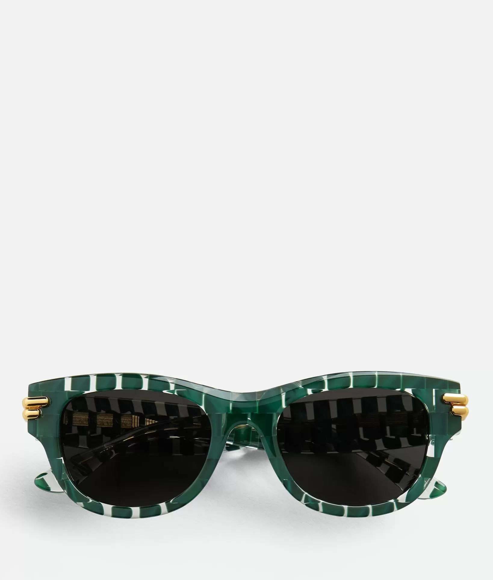 Sunglasses | Sunglasses>Bottega Veneta Mitre Square Sunglasses Green