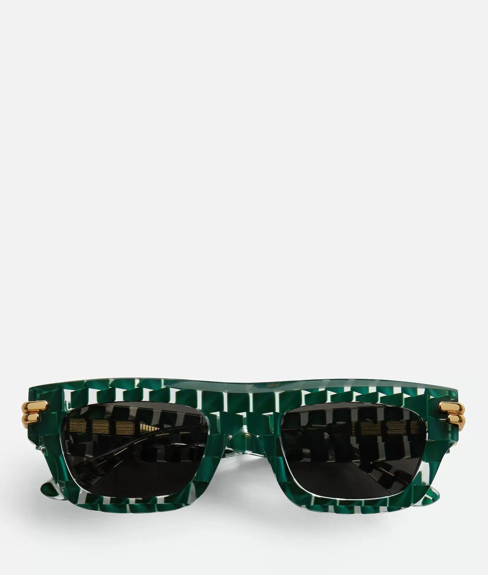 Sunglasses | Sunglasses>Bottega Veneta Mitre Square Sunglasses Green