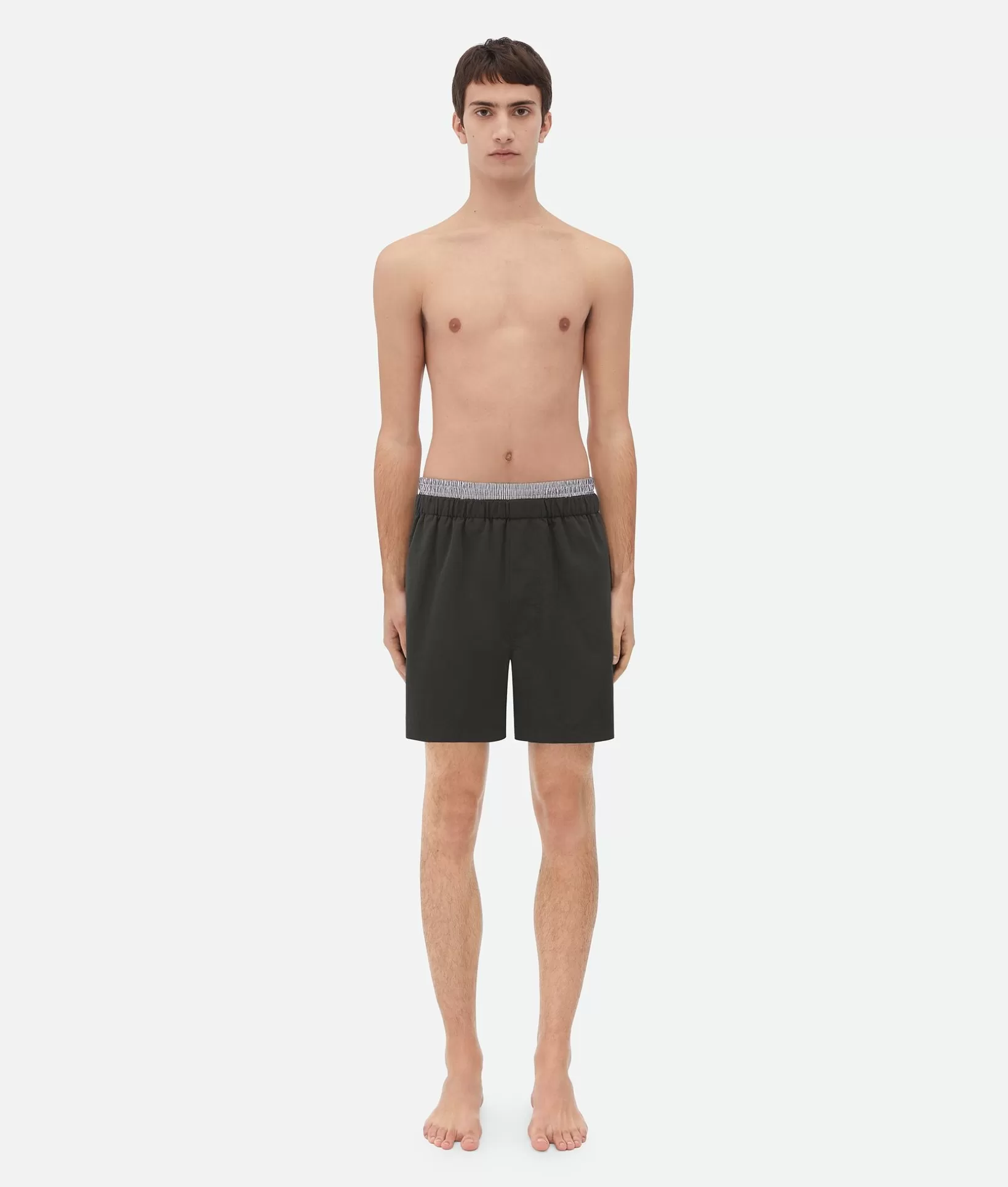 Swimwear>Bottega Veneta Nylon Swim Shorts Kale