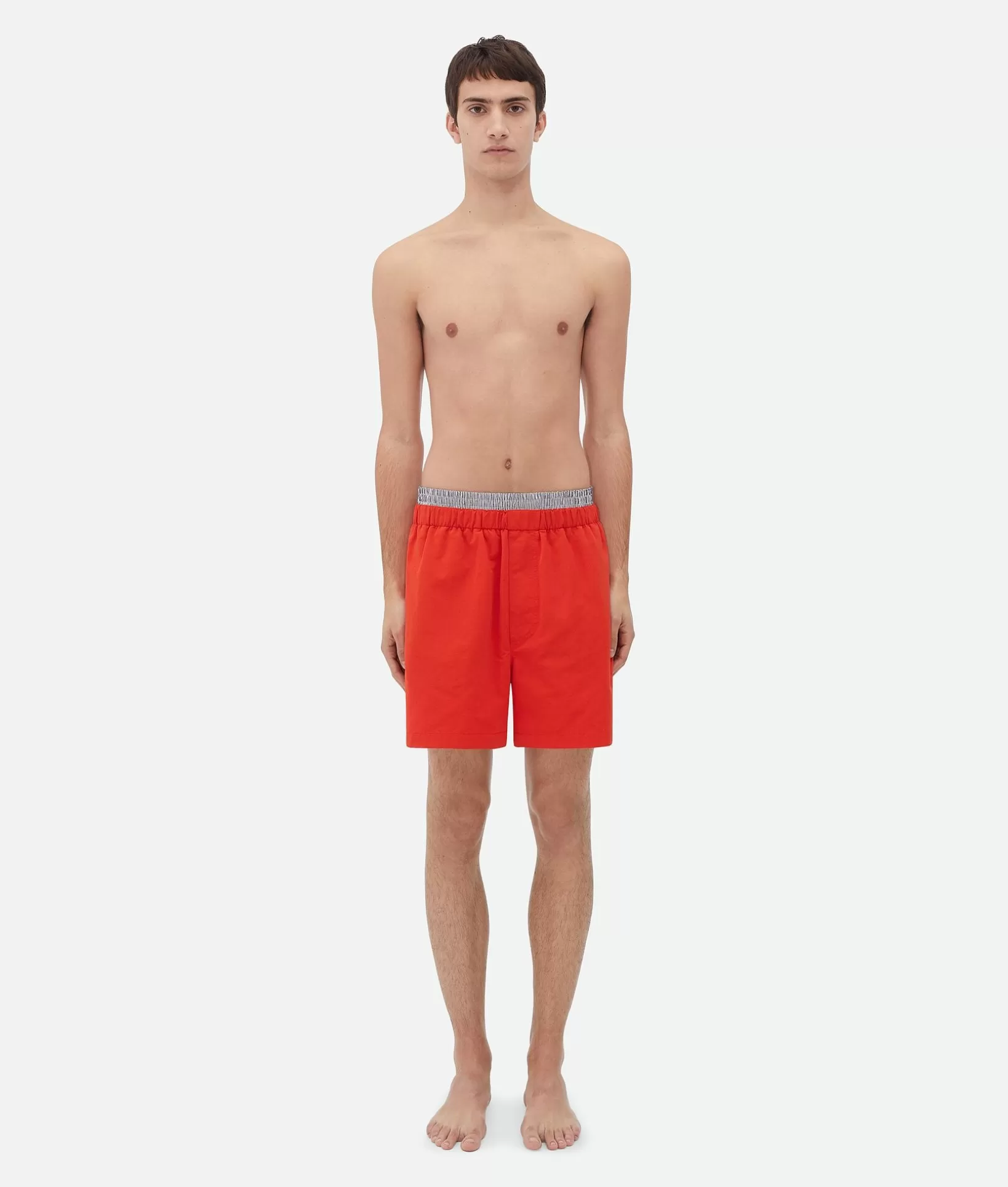 Swimwear>Bottega Veneta Nylon Swim Shorts Tulip