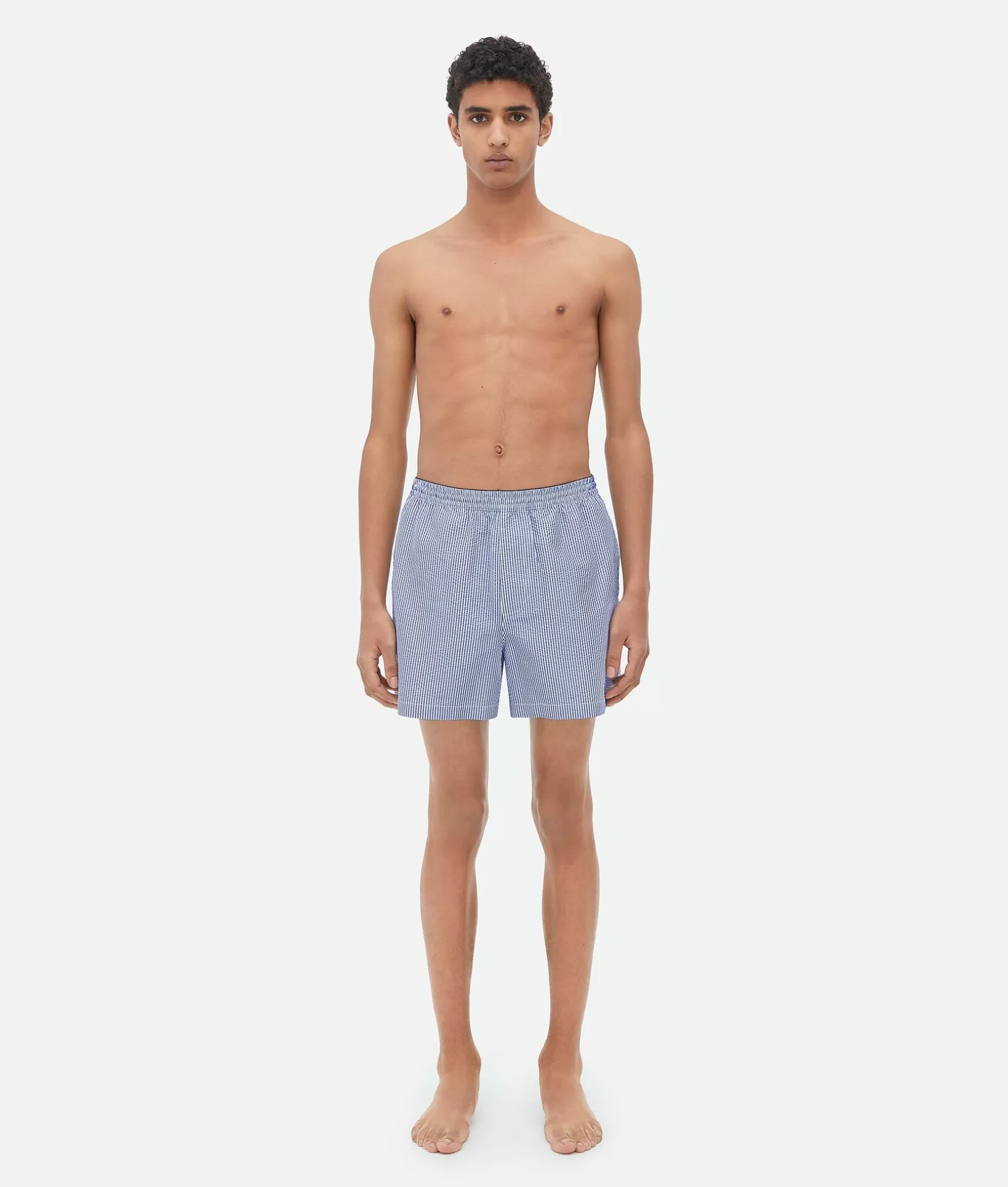 Swimwear>Bottega Veneta Nylon Swim Shorts Blue / White