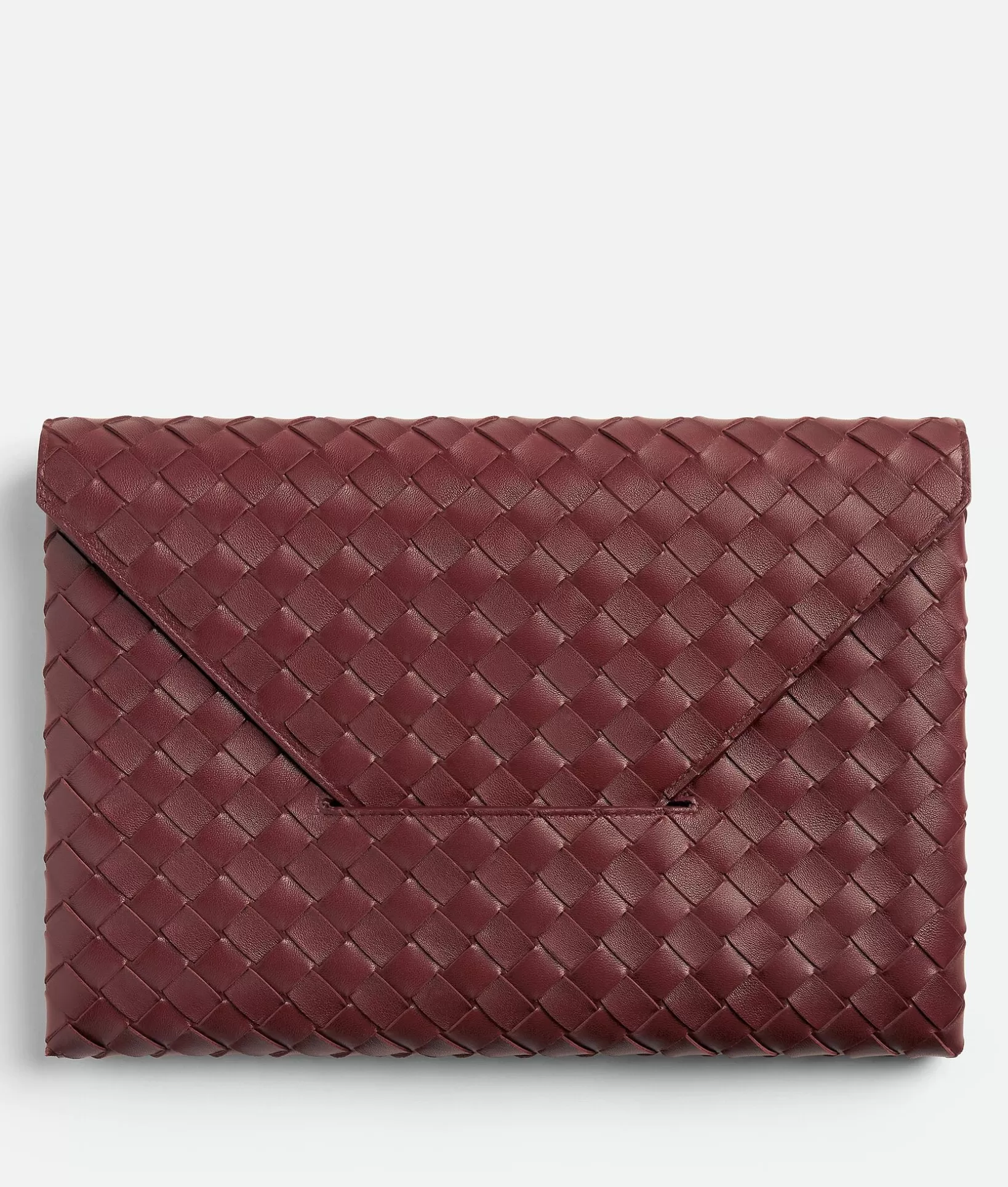 Pouches>Bottega Veneta Origami Large Envelope Pouch Cherry