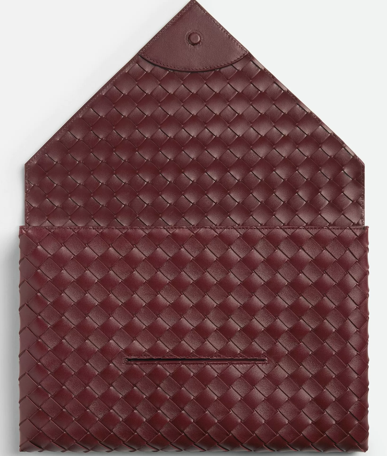 Pouches>Bottega Veneta Origami Large Envelope Pouch Cherry