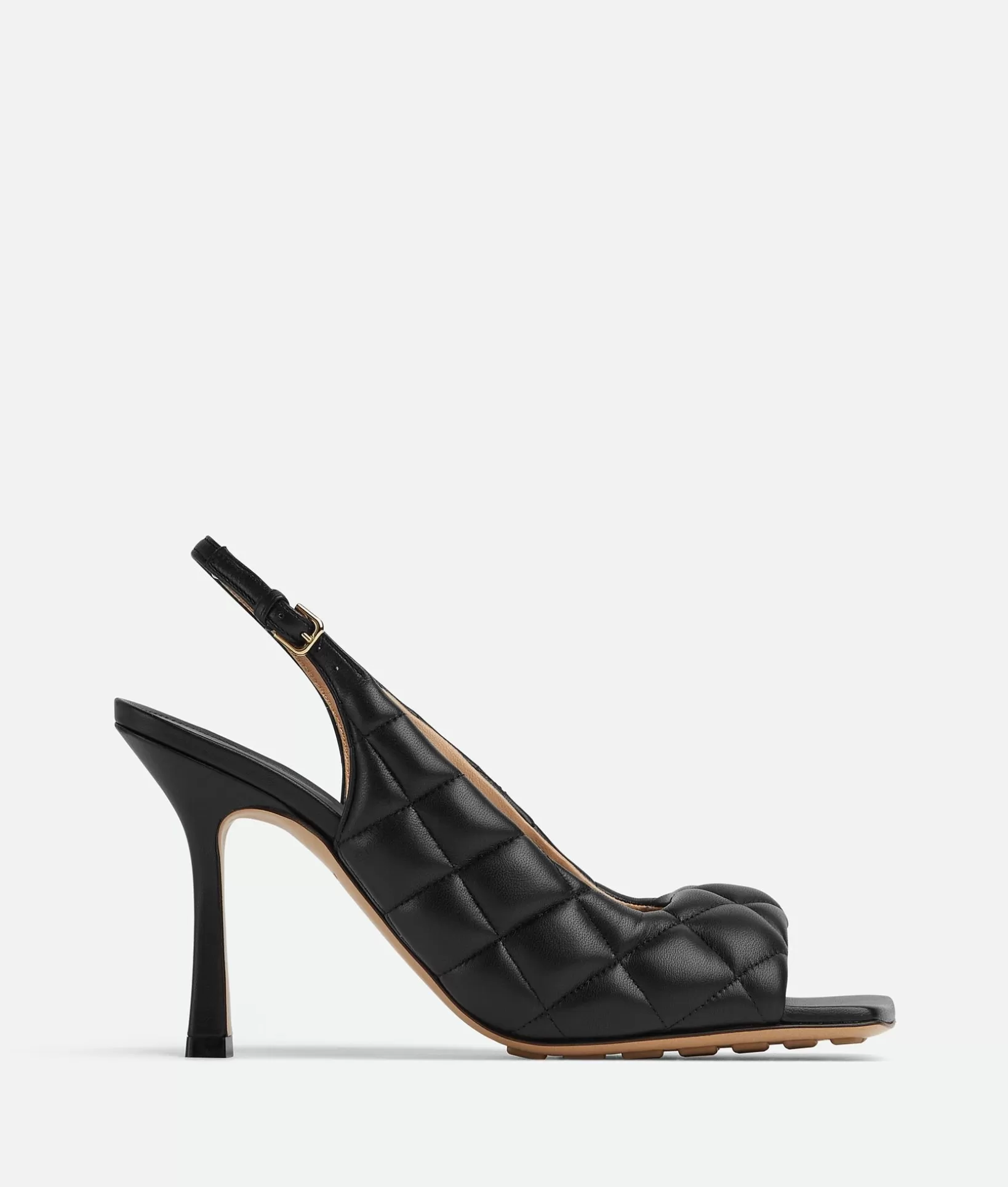 Sandals>Bottega Veneta Padded Slingback Sandal Black