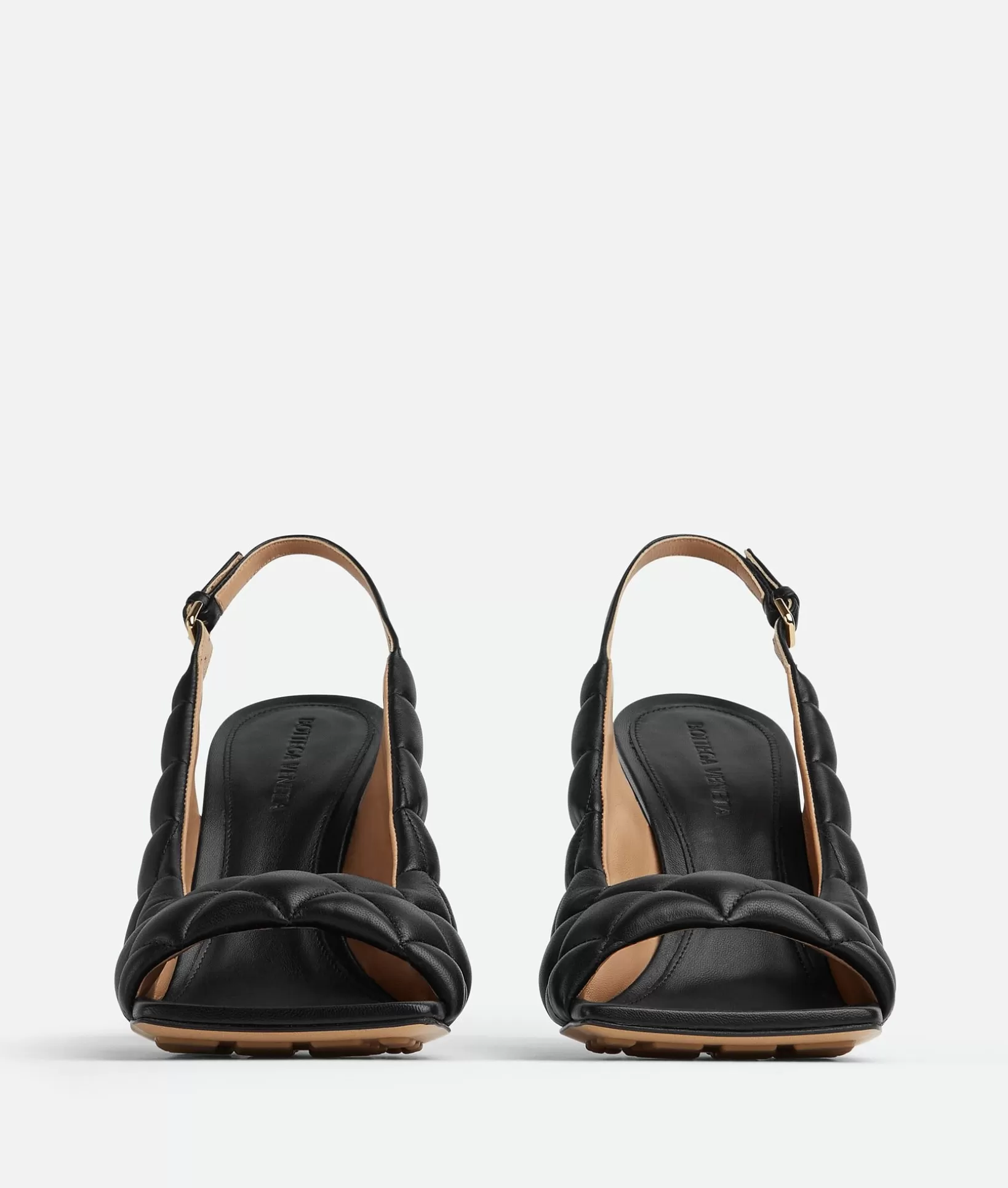 Sandals>Bottega Veneta Padded Slingback Sandal Black