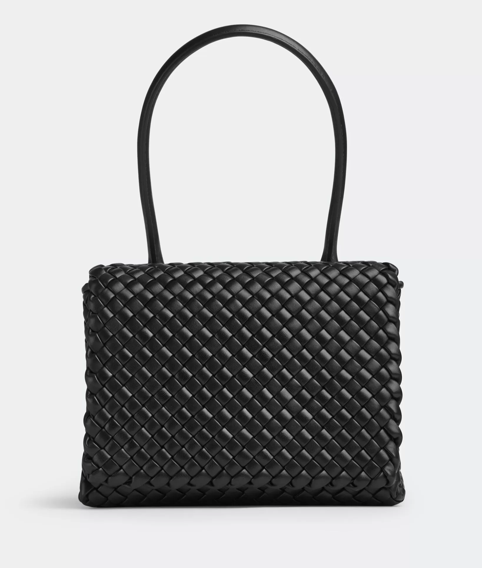 Handle>Bottega Veneta Patti Top Handle Bag Black