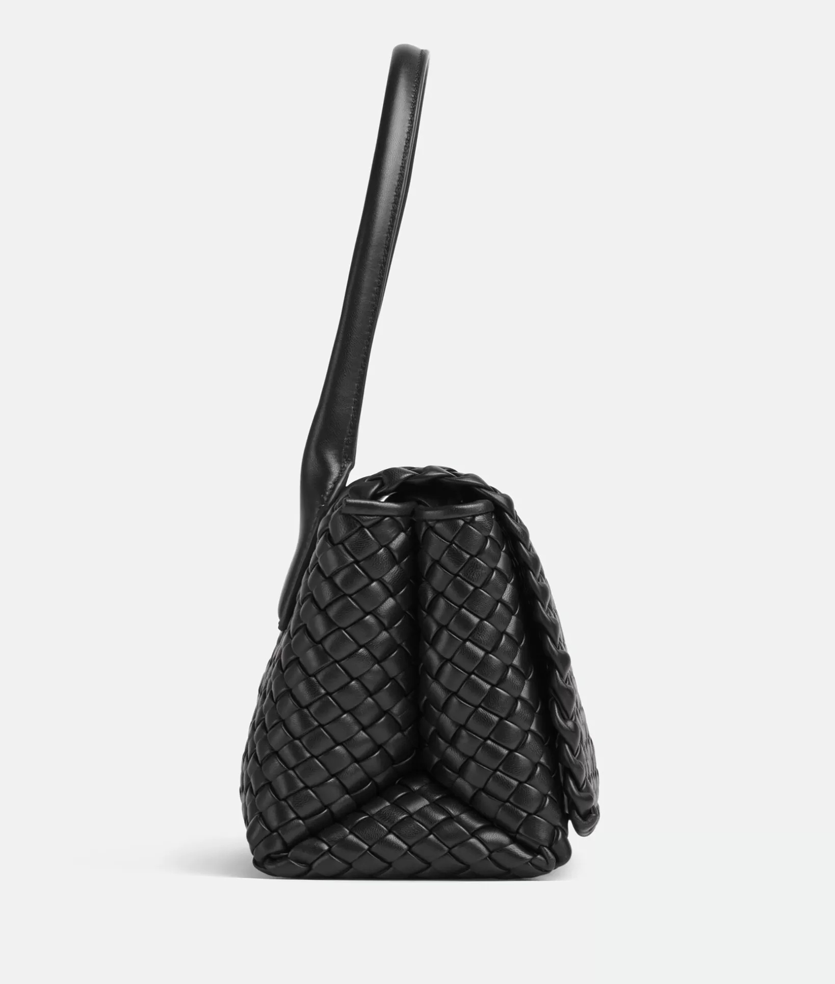 Handle>Bottega Veneta Patti Top Handle Bag Black