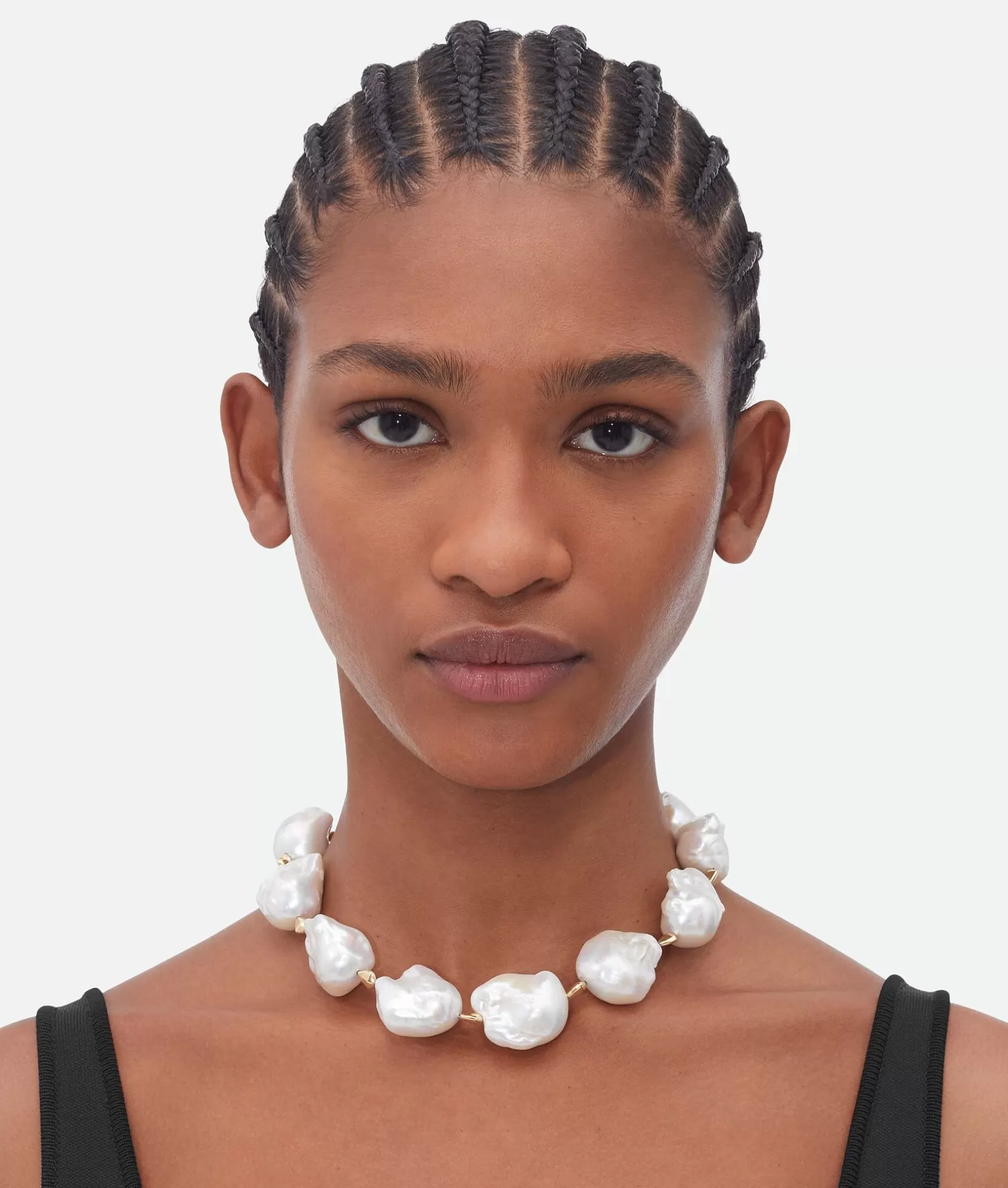 Necklaces>Bottega Veneta Pearl Necklace White