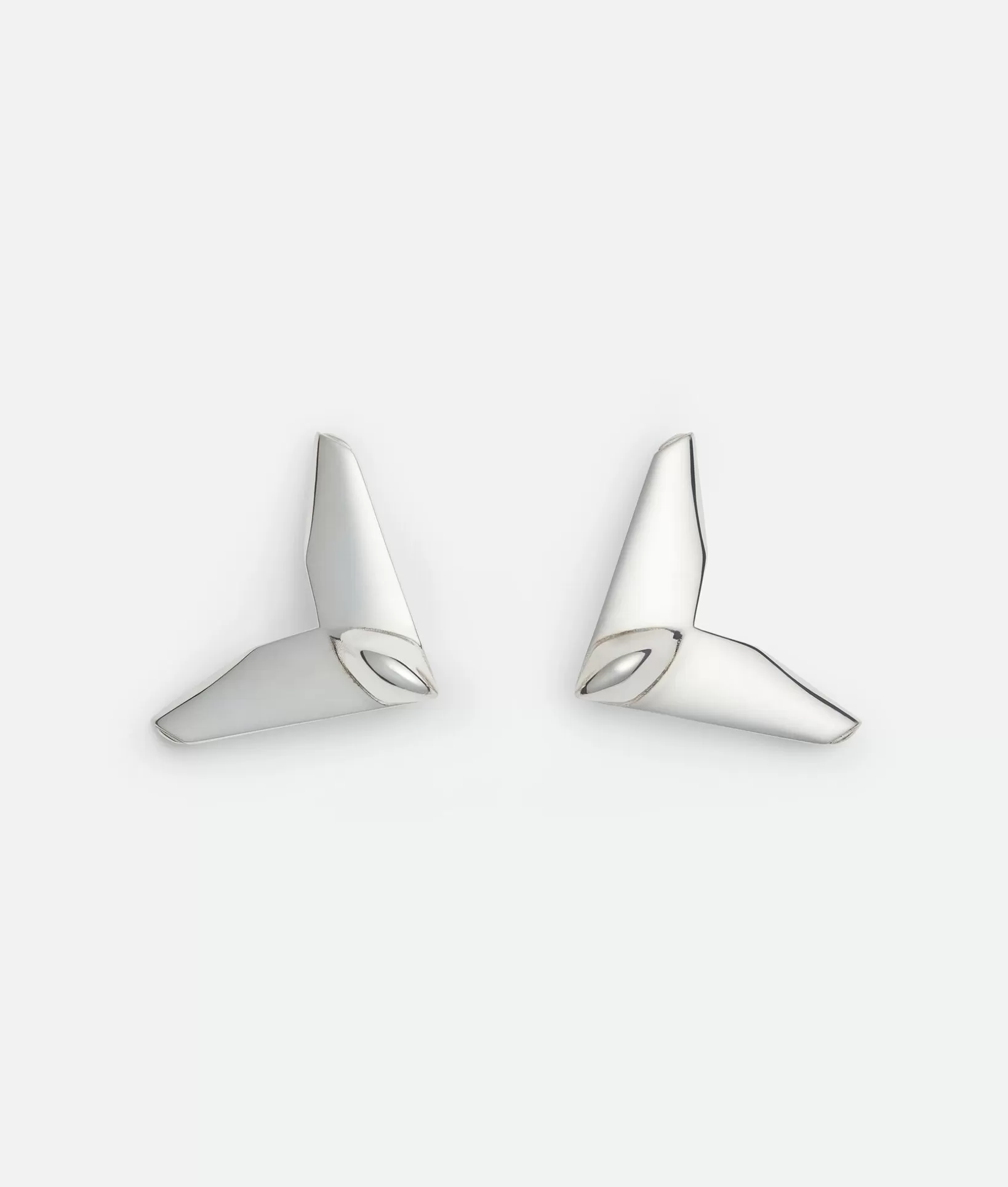 Earrings>Bottega Veneta Plane Earrings Silver