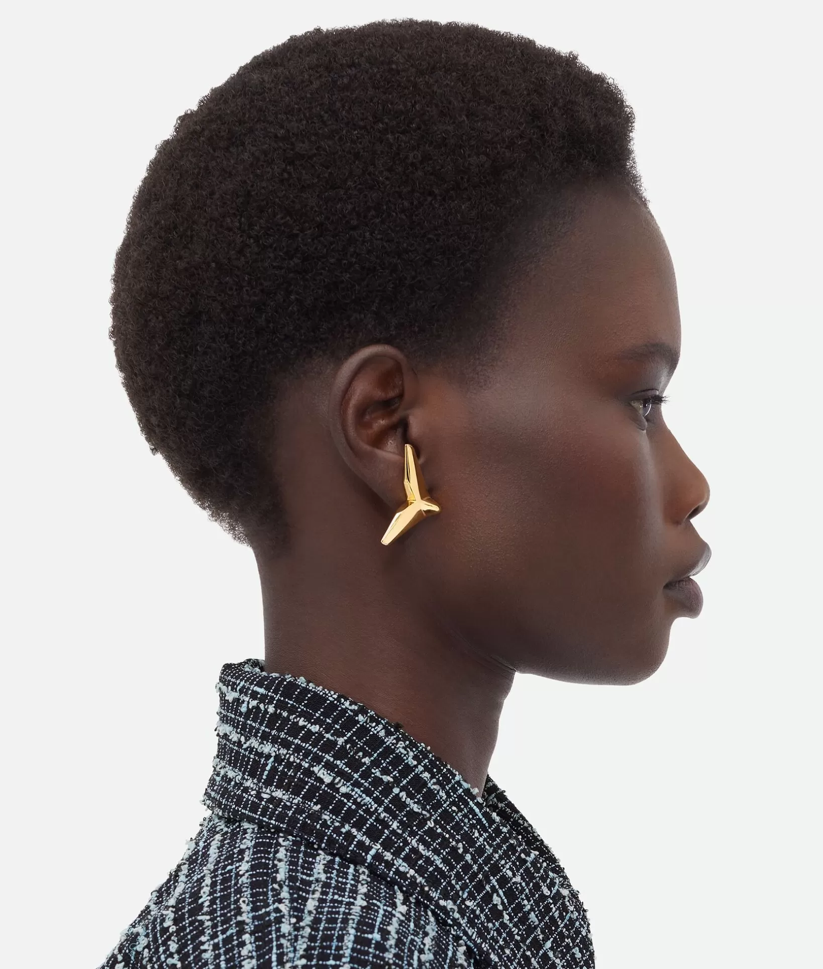 Earrings>Bottega Veneta Plane Earrings Yellow gold