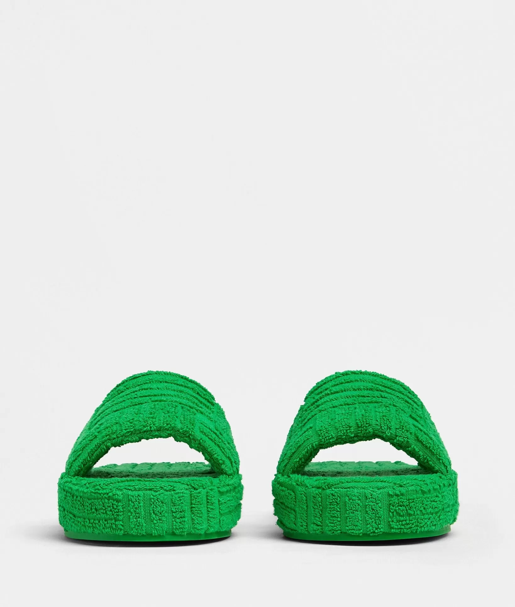 Flats>Bottega Veneta Resort Sponge Slide Grass