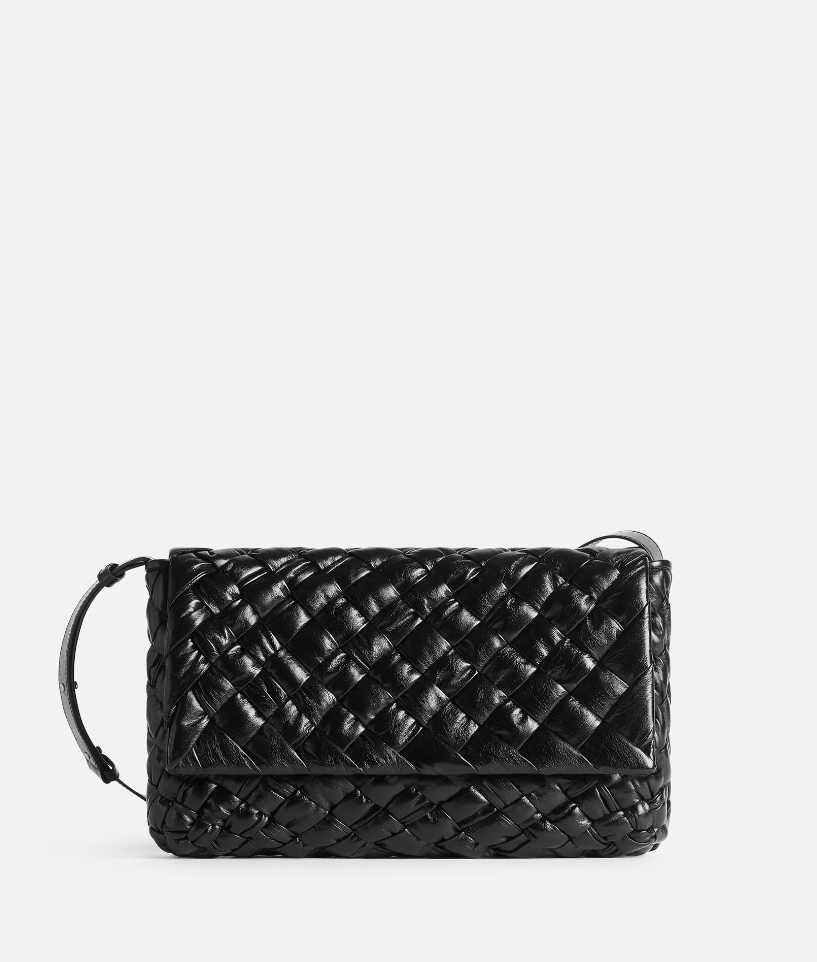 Crossbody>Bottega Veneta Rumple Messenger Black