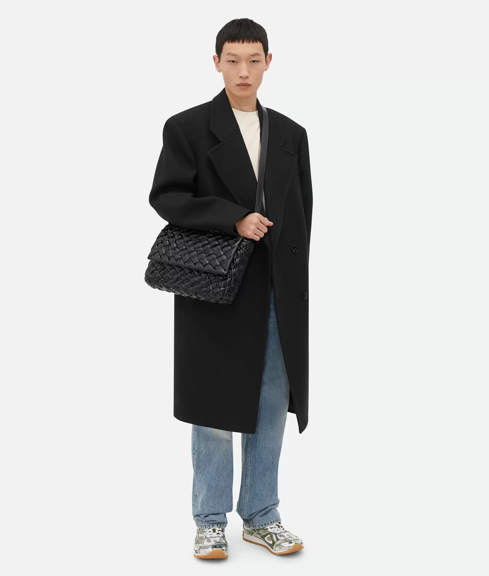 Crossbody>Bottega Veneta Rumple Messenger Black