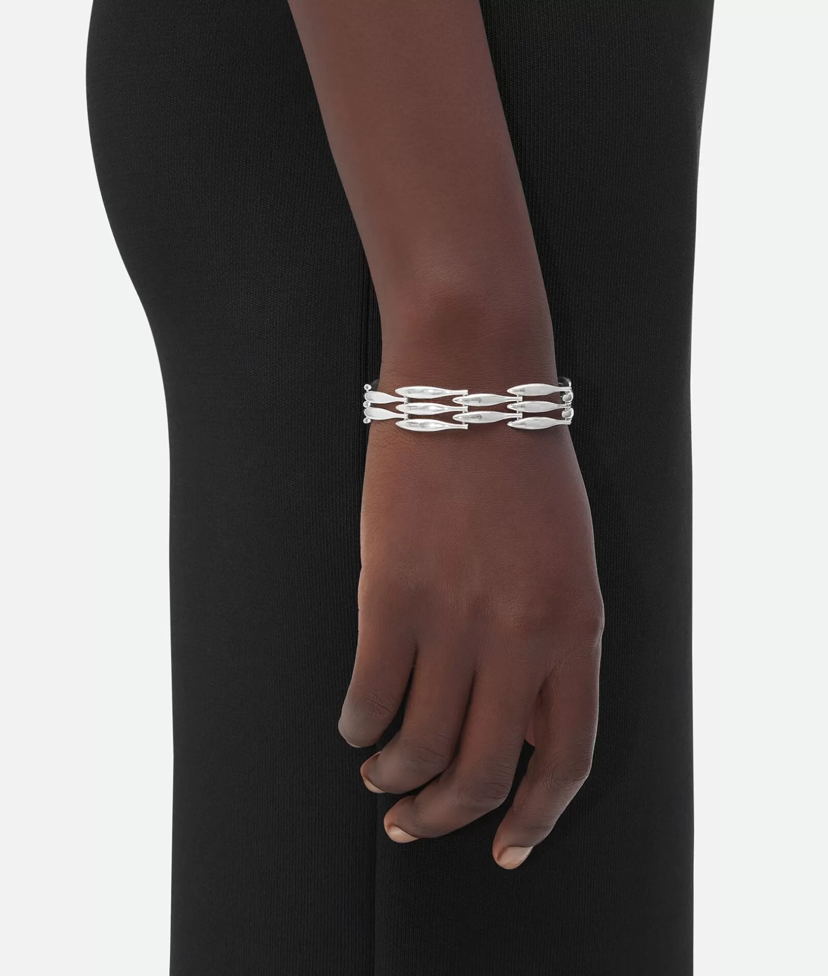 Bracelets>Bottega Veneta Sardine Bracelet Silver