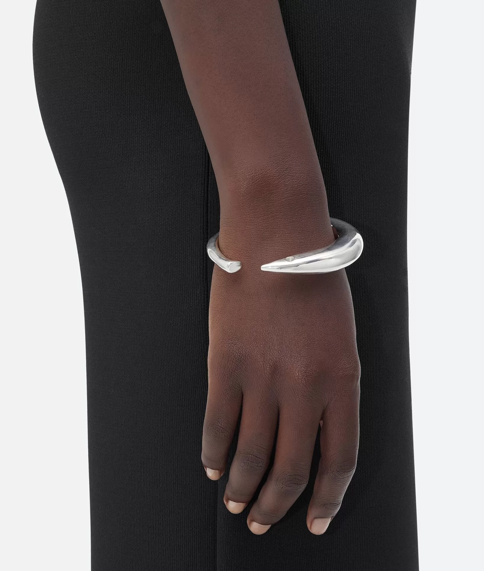 Bracelets>Bottega Veneta Sardine Cuff Bracelet Silver