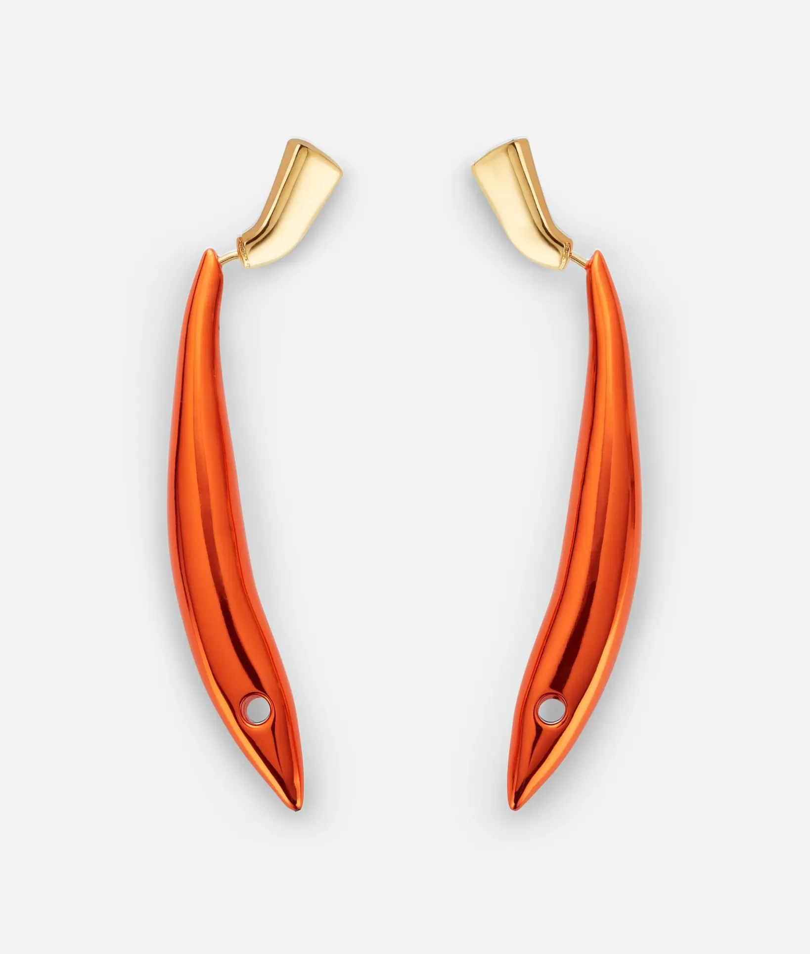 Earrings>Bottega Veneta Sardine Earrings Papaya