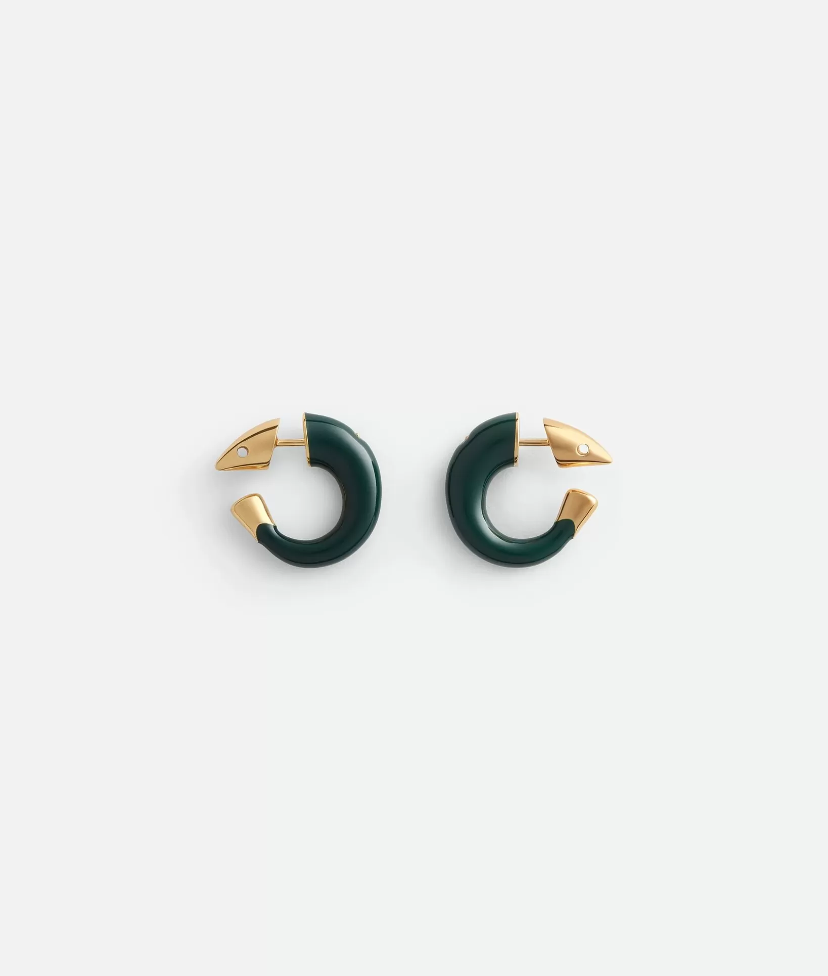 Earrings>Bottega Veneta Sardine Earrings Dark green