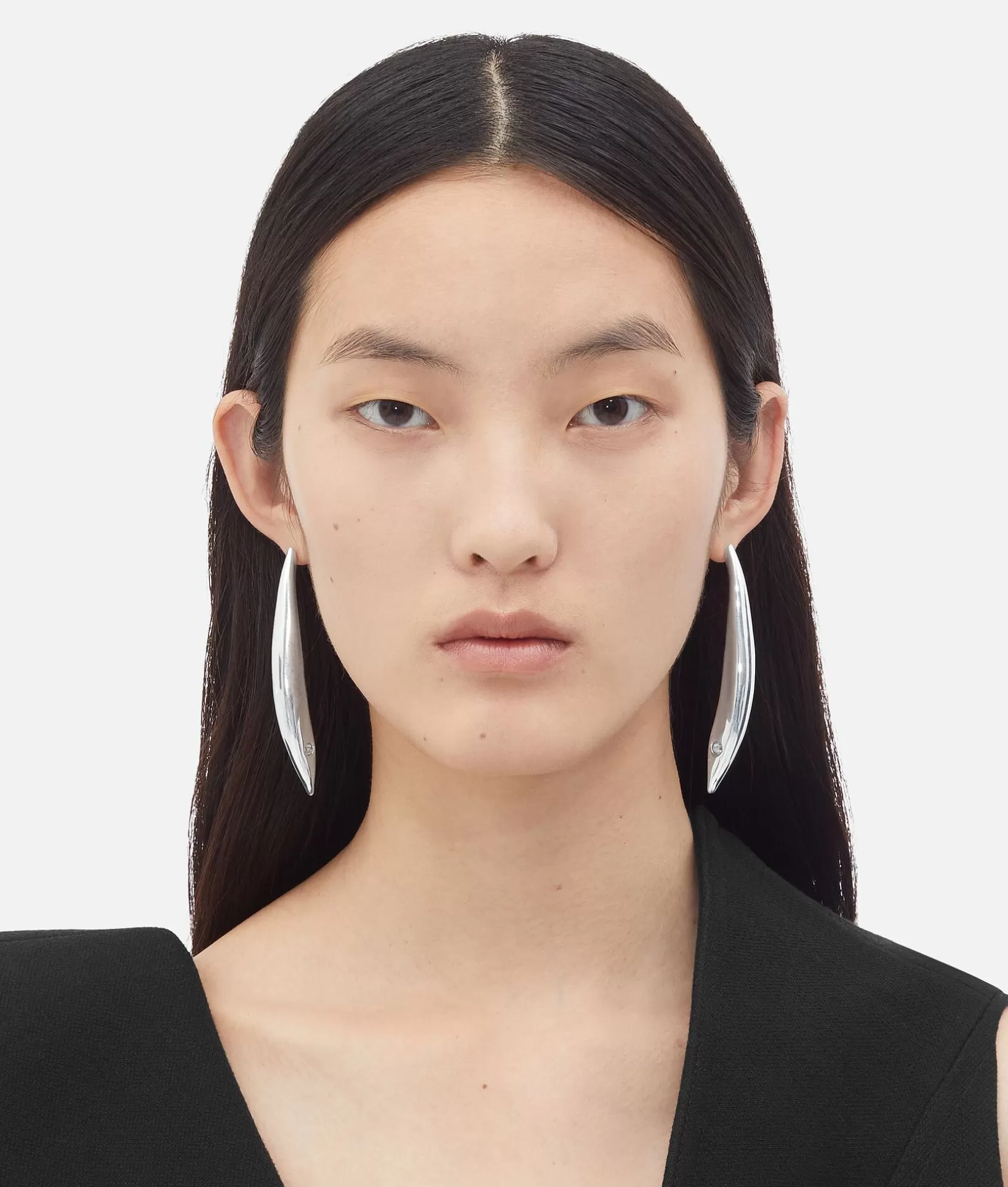 Earrings>Bottega Veneta Sardine Earrings Silver